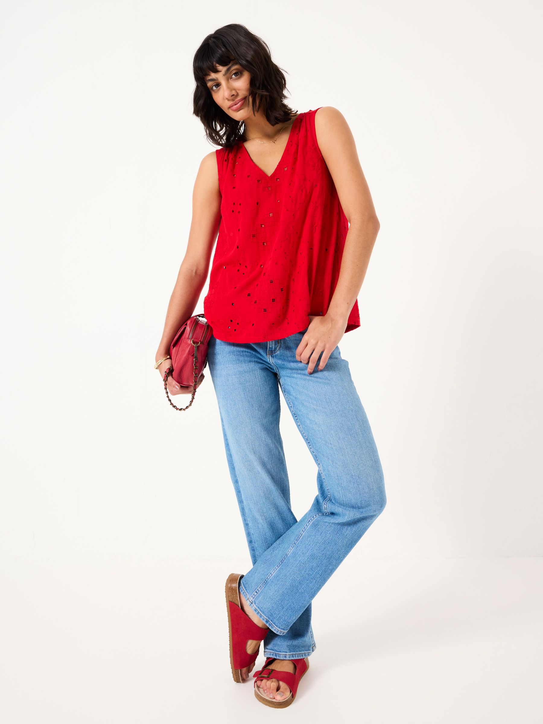 Bright Red Etta Cami - Image 2 of 7