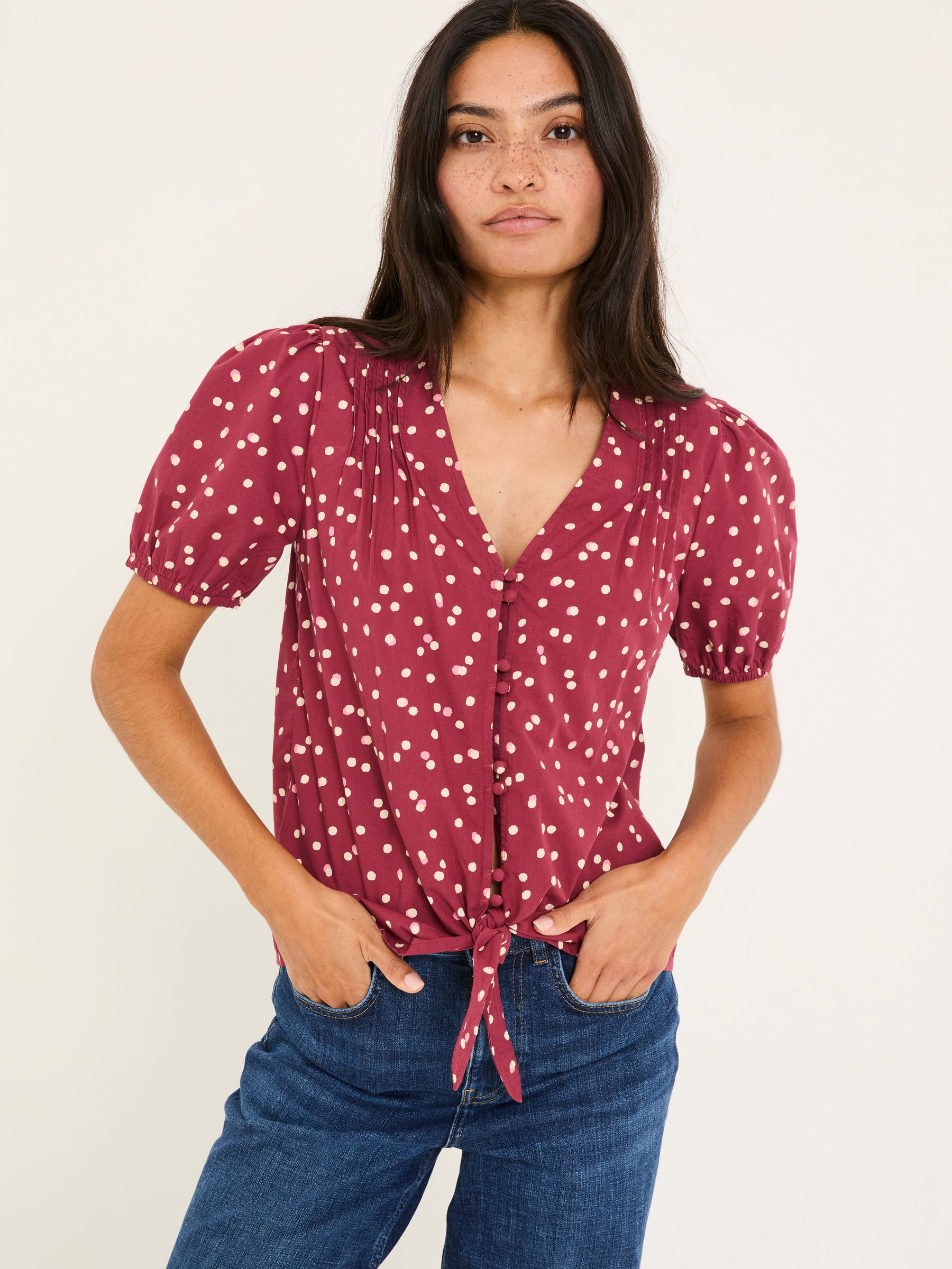 Burgundy Red Savannah Blouse - Image 2 of 5