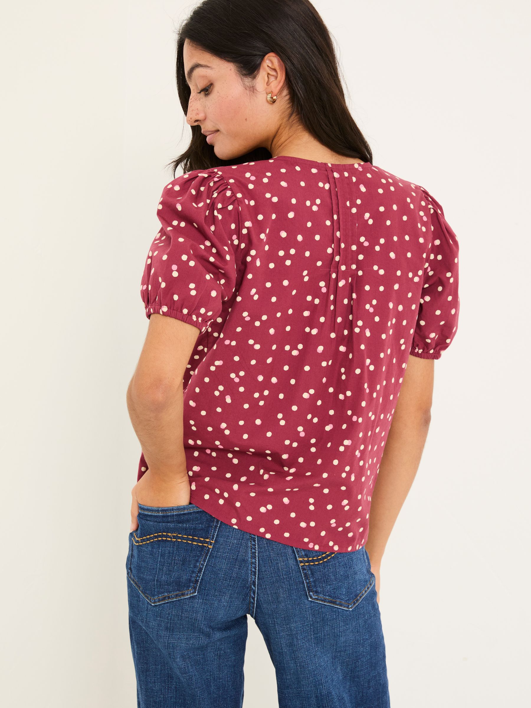 Burgundy Red Savannah Blouse - Image 3 of 5