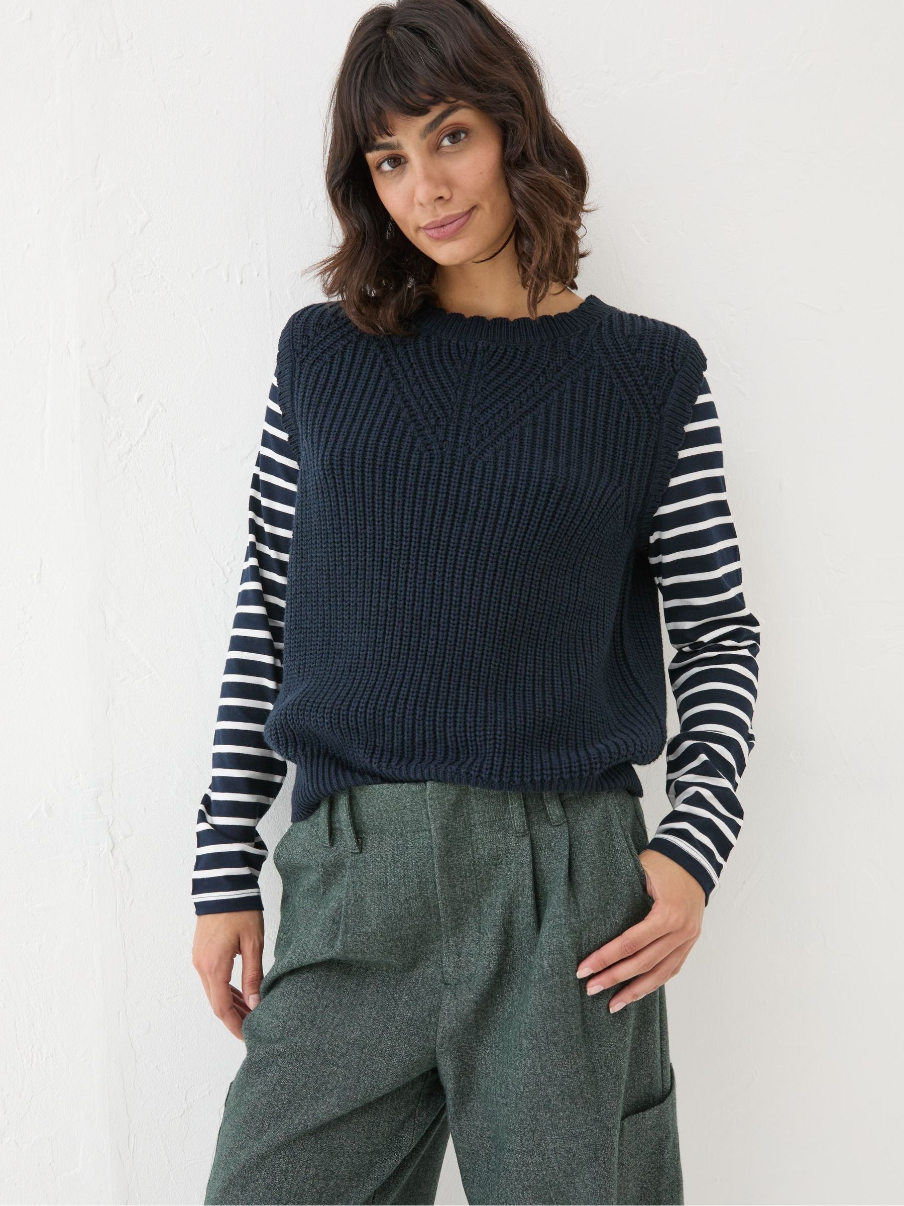 Navy Heidi 2-in-1 Tank Jersey - Image 1 of 5