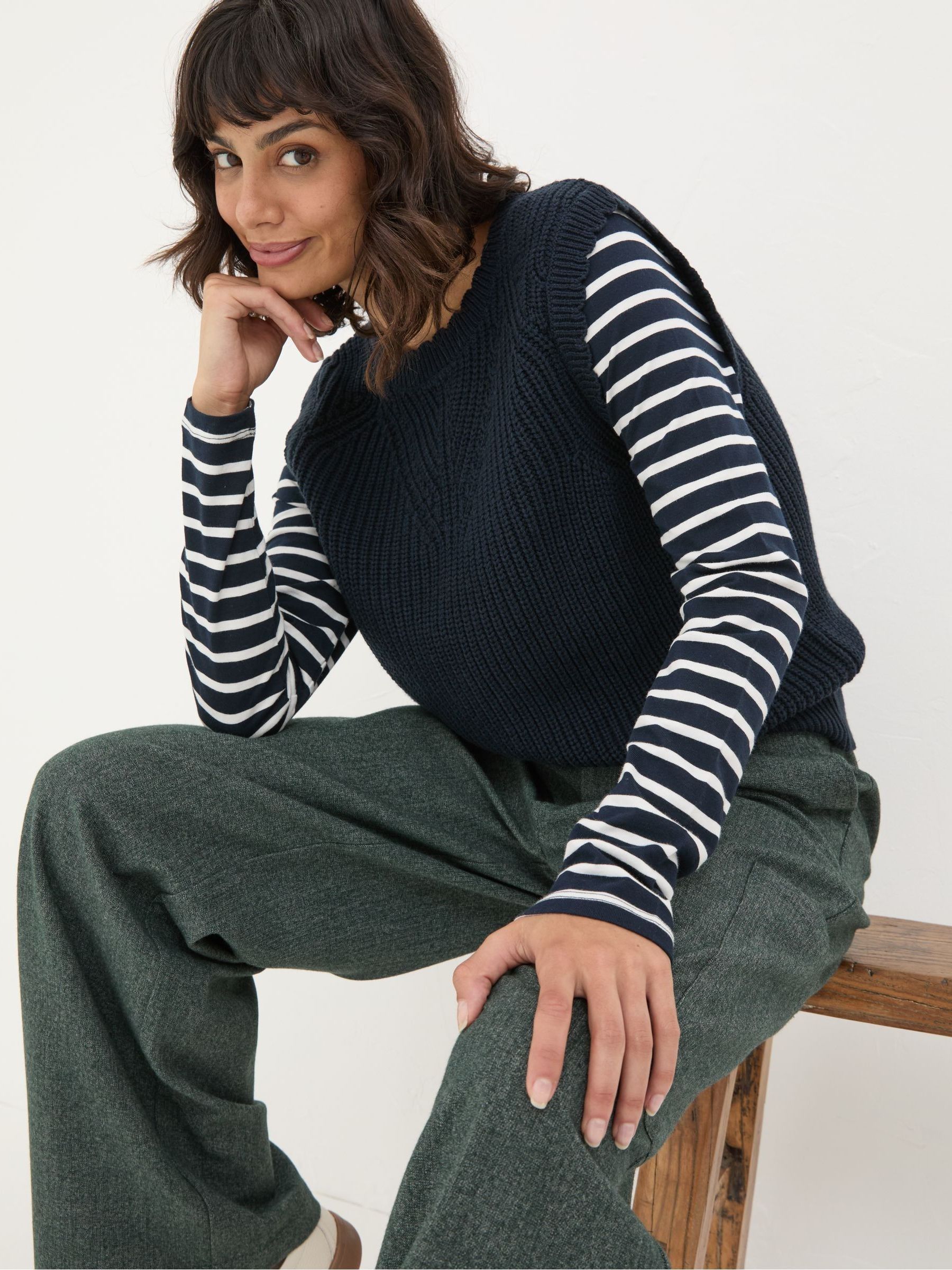 Navy Heidi 2-in-1 Tank Jersey - Image 3 of 5