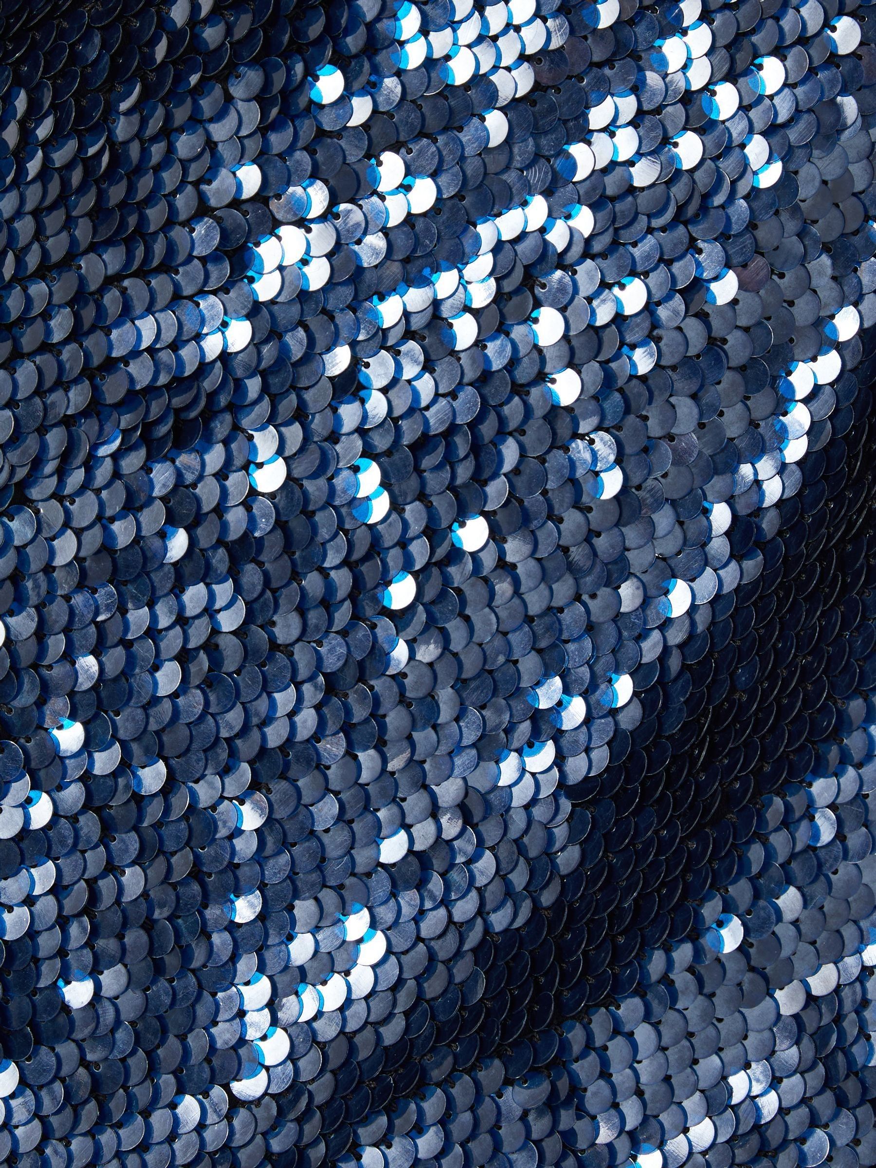 ILTA Sequinned One-Shoulder Maxi Dress in Midnight Navy - Image 6 of 6