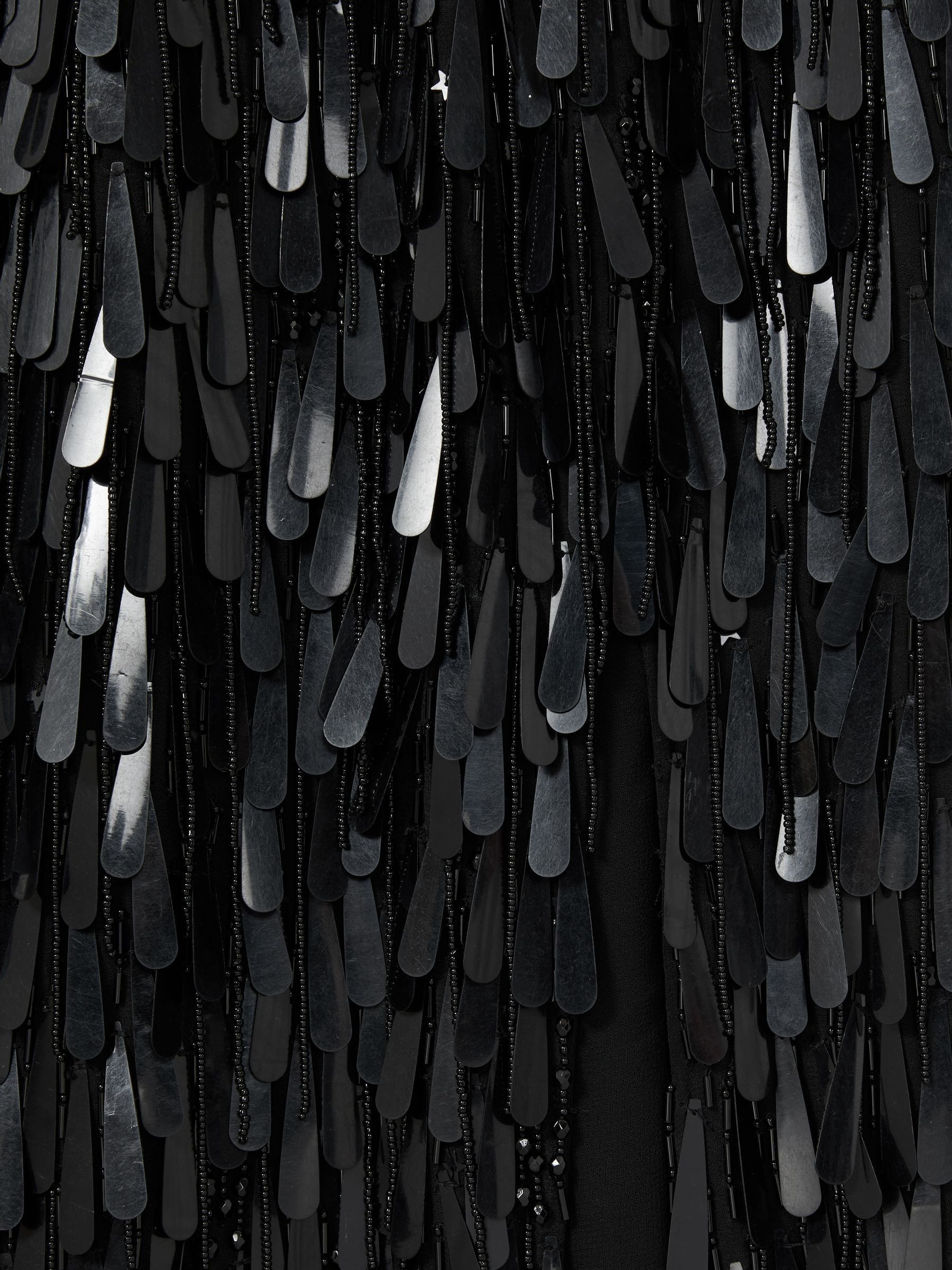 ILTA Sequinned and Beaded Halter-Neck Dress in Black - Image 6 of 6