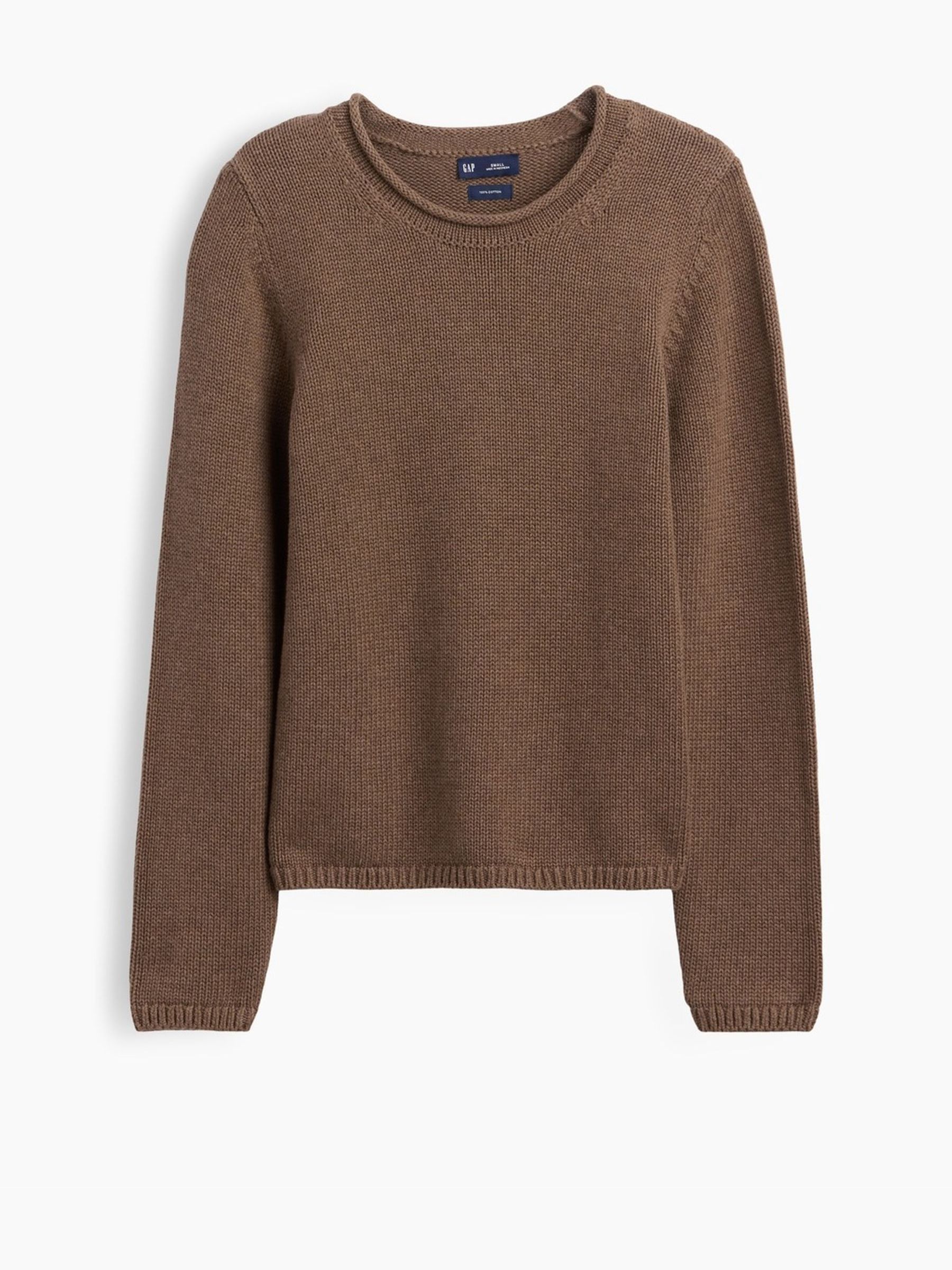 Brown Rolled Neck Jumper - Image 1 of 1