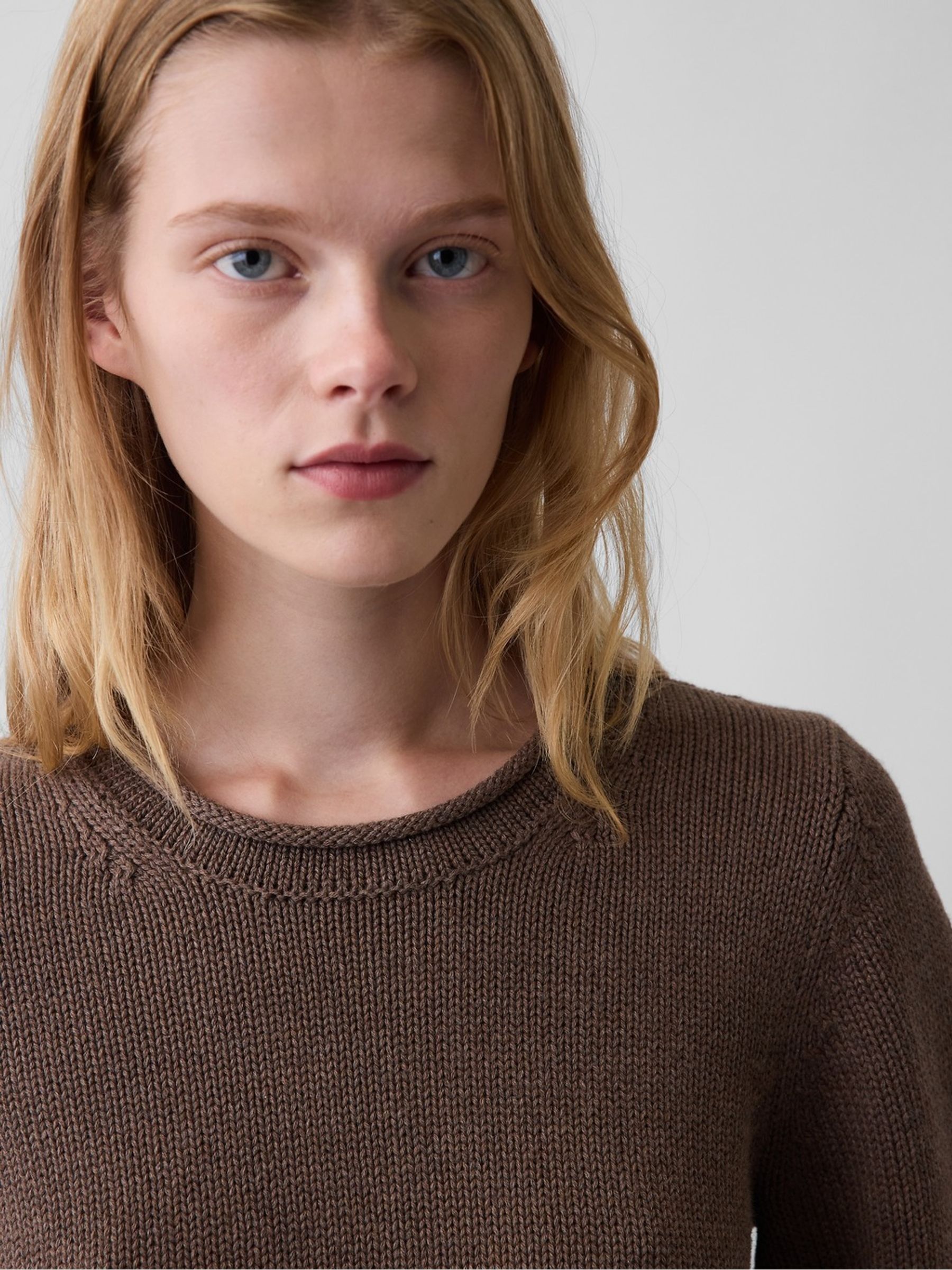 Brown Rolled Neck Jumper - Image 4 of 4
