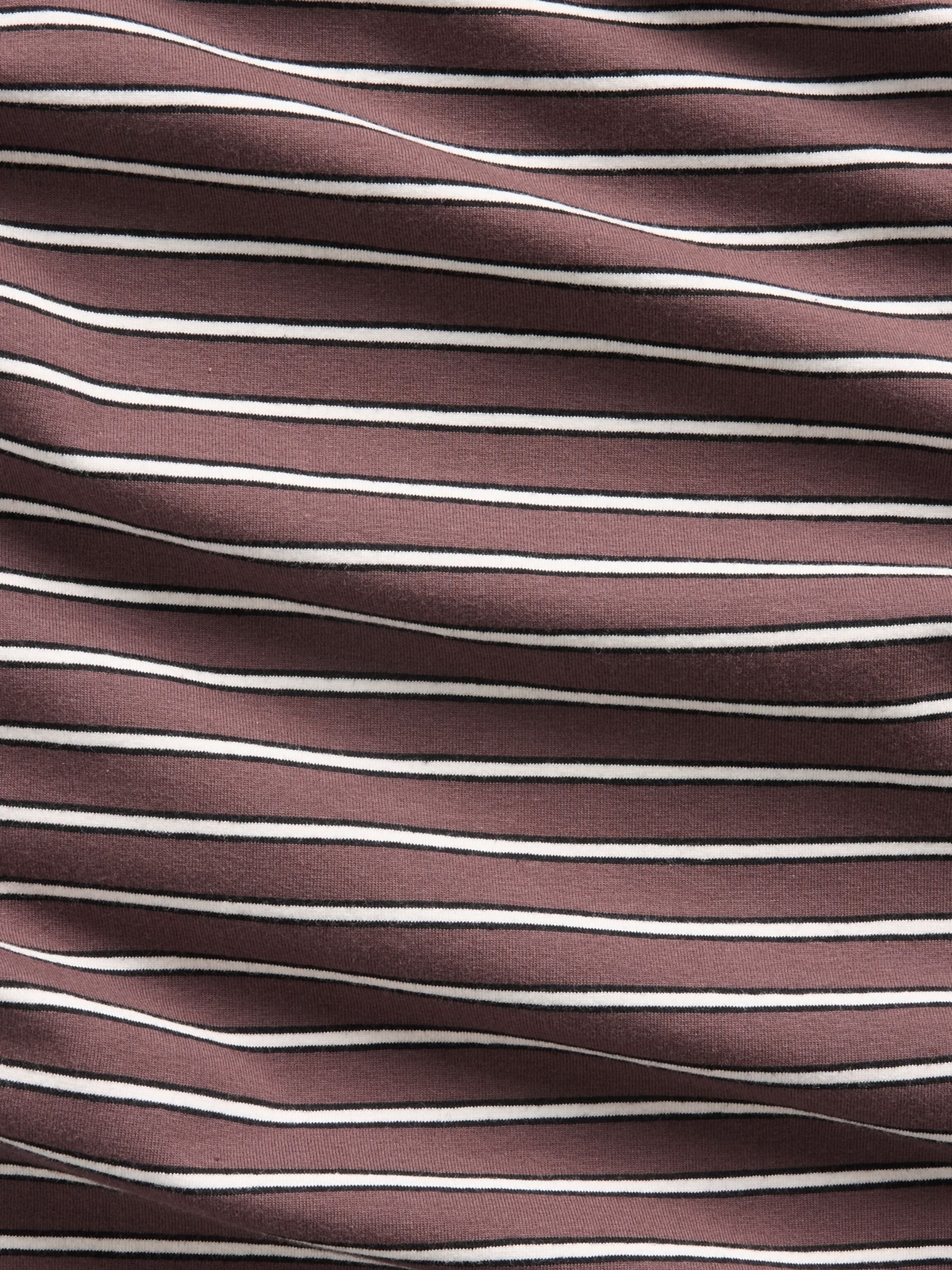 Brown Stripe CloseKnit Jersey Short Sleeve T-Shirt - Image 4 of 4