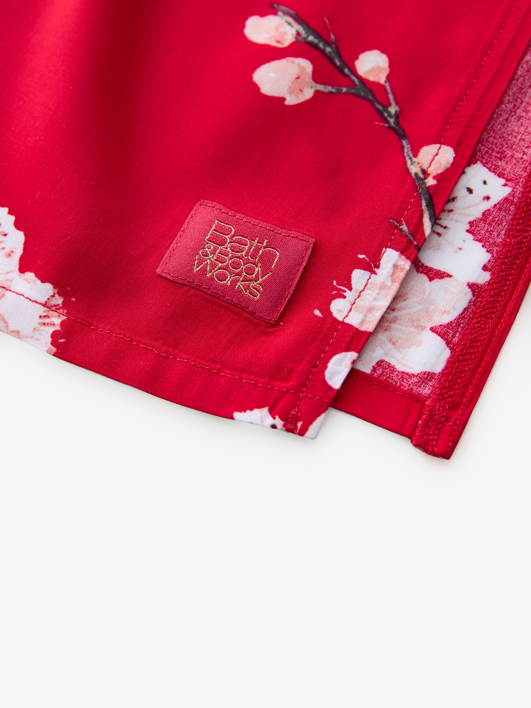 Red Japanese Cherry Blossom Slip - Image 8 of 9