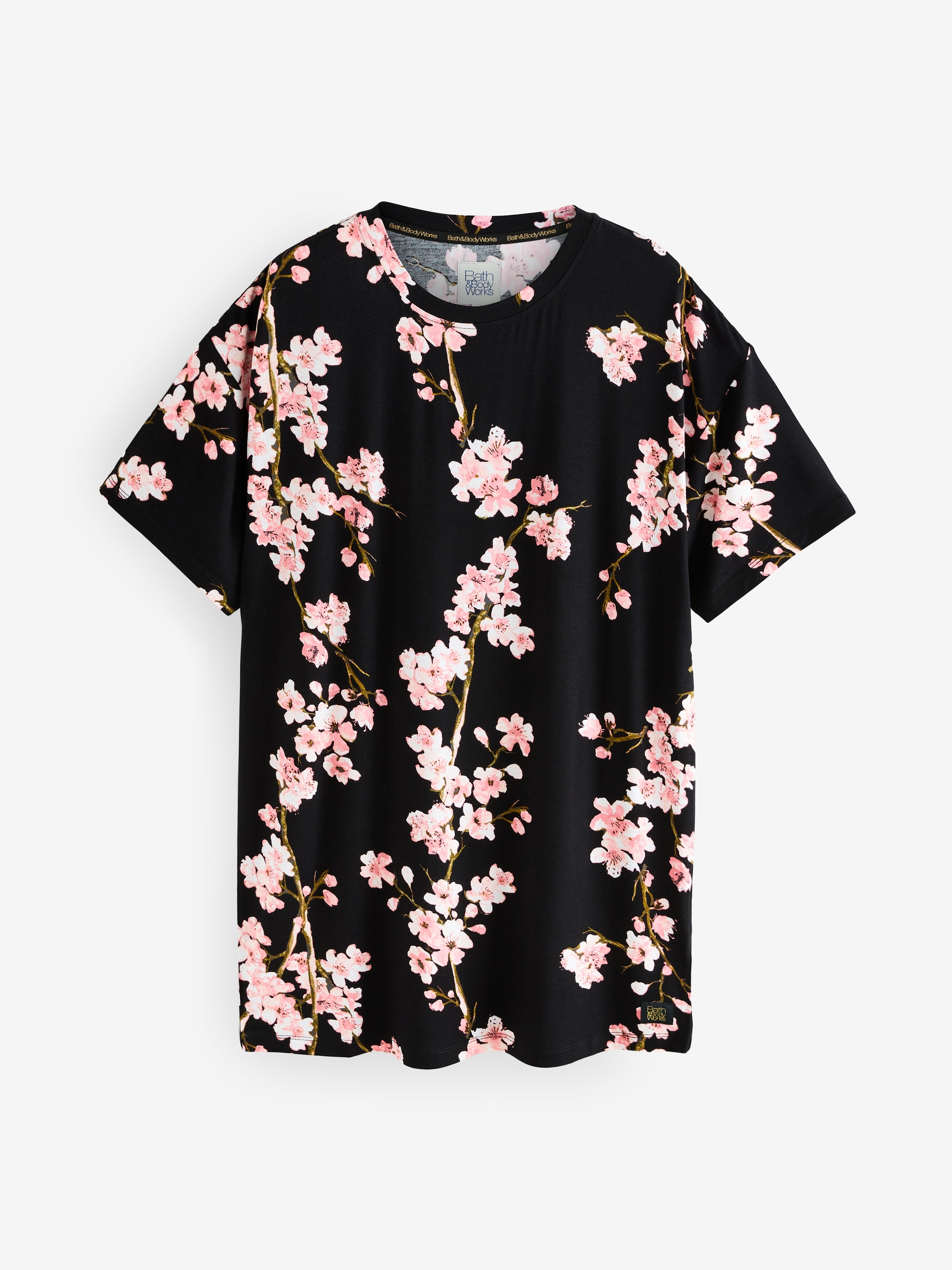 Black Japanese Cherry Blossom Night T-Shirt - Image 5 of 7