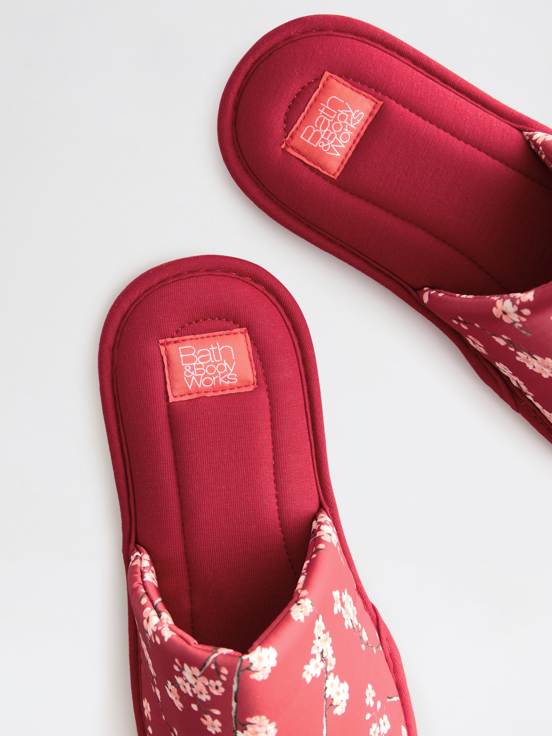 Red Japanese Cherry Blossom Mule Slippers - Image 7 of 8