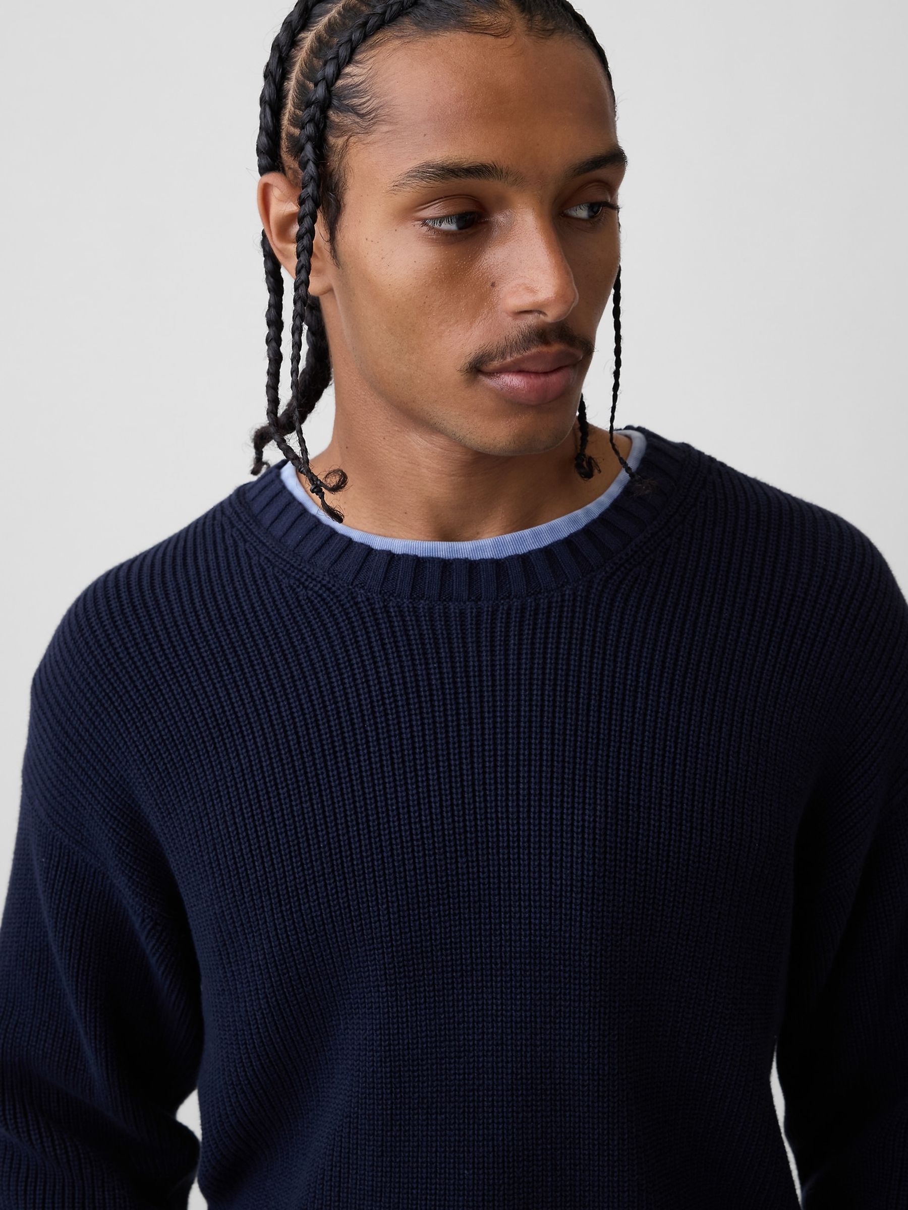 Navy Relaxed Shaker Jumper - Image 4 of 4