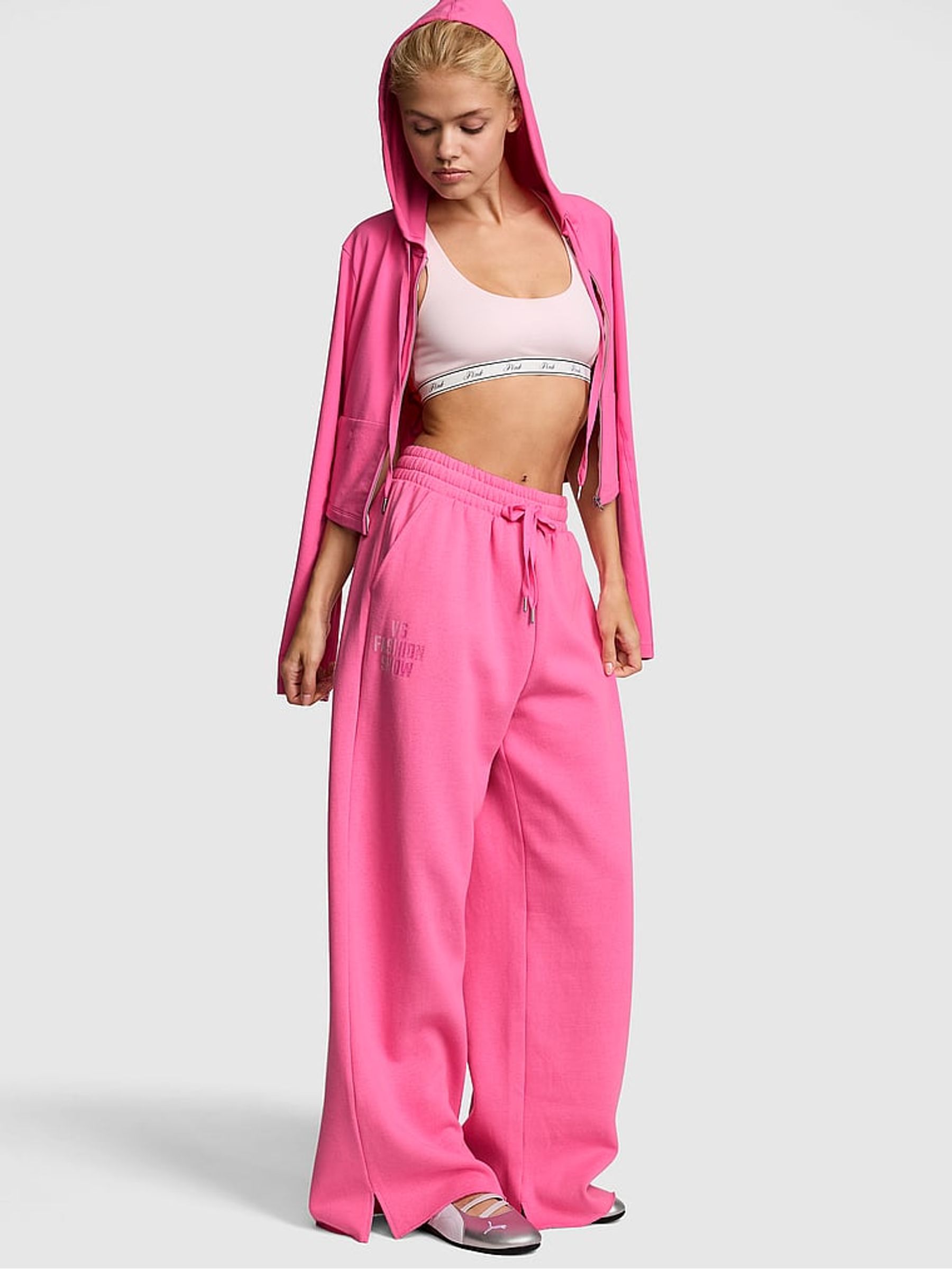 Hollywood Pink Backstage Fleece Joggers - Image 3 of 3 Hollywood Pink Backstage Fleece Joggers - Image 3 of 3