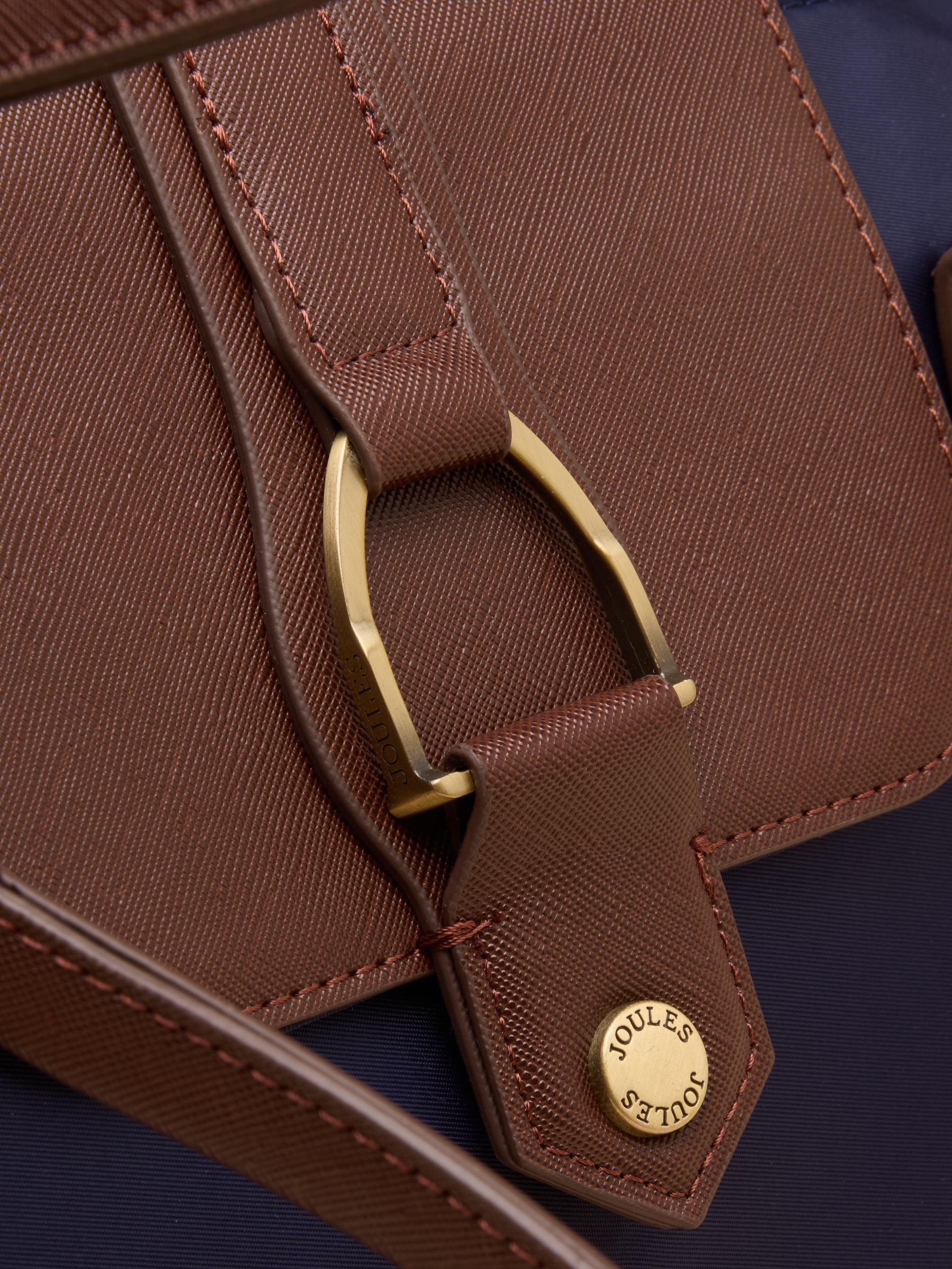 Edie Navy Zip Top Shopper Bag - Image 7 of 8