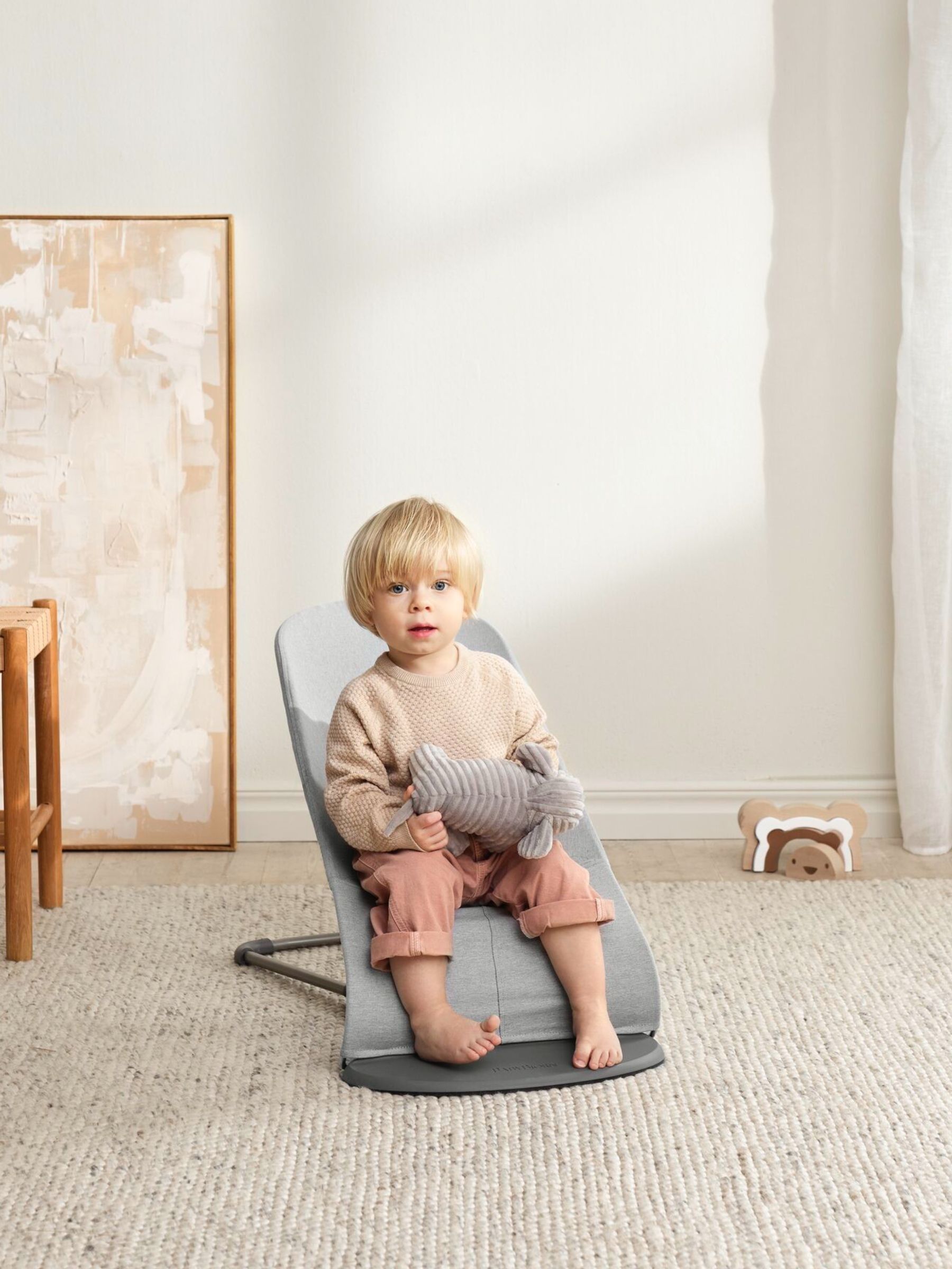 BabyBjörn Light Grey Baby Bouncer Bliss 3D Jersey - Image 3 of 6