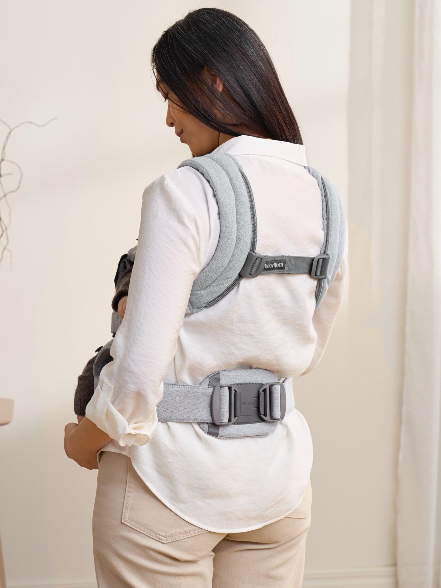 BabyBjörn Light Grey Baby Carrier Harmony Woven Mélangé - Image 3 of 6