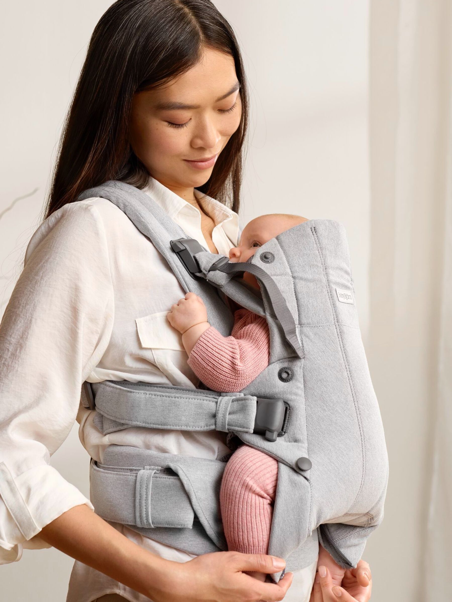 BabyBjörn Light Grey Baby Carrier Harmony Woven Mélangé - Image 4 of 6