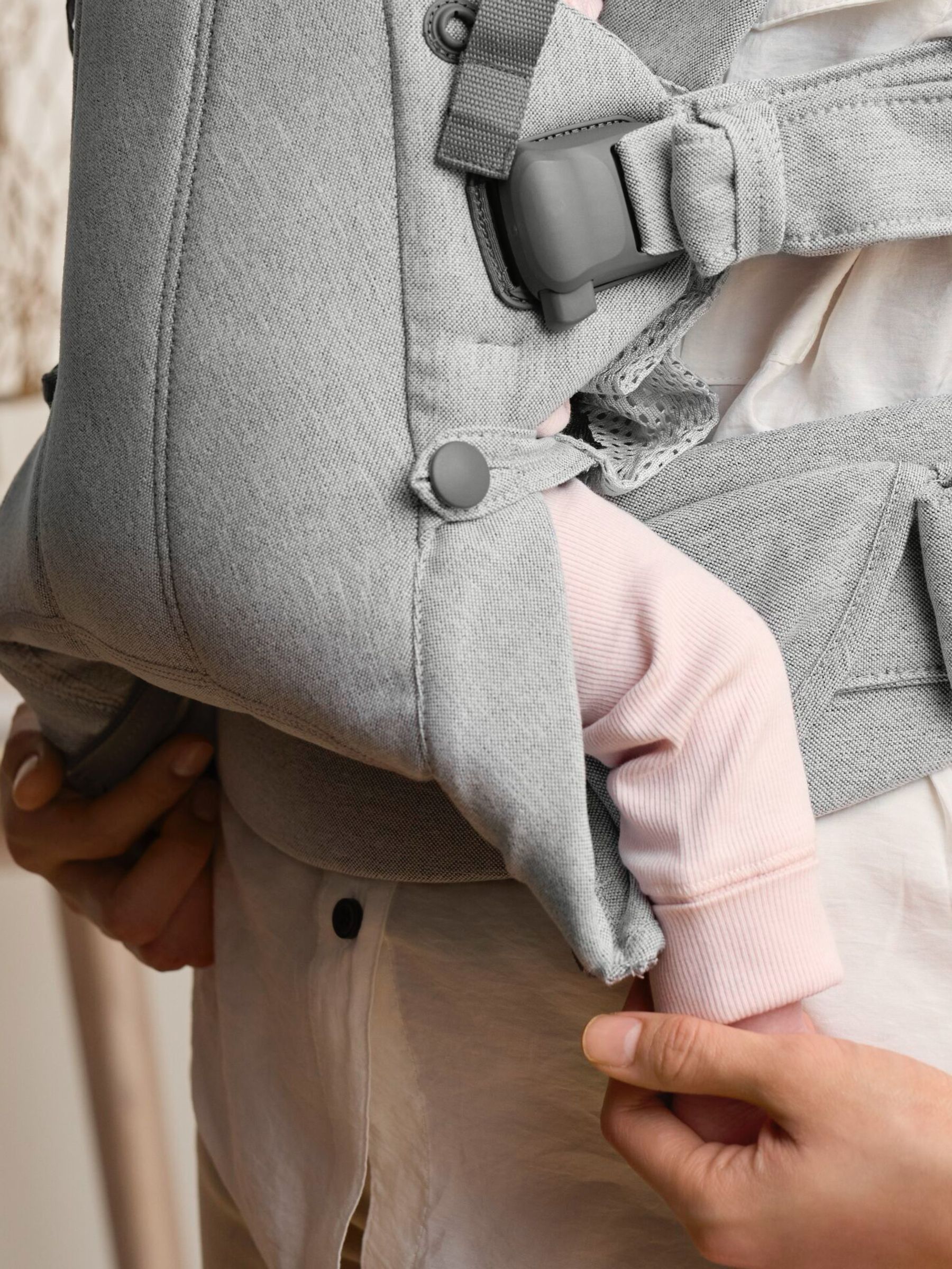BabyBjörn Light Grey Baby Carrier Harmony Woven Mélangé - Image 5 of 6