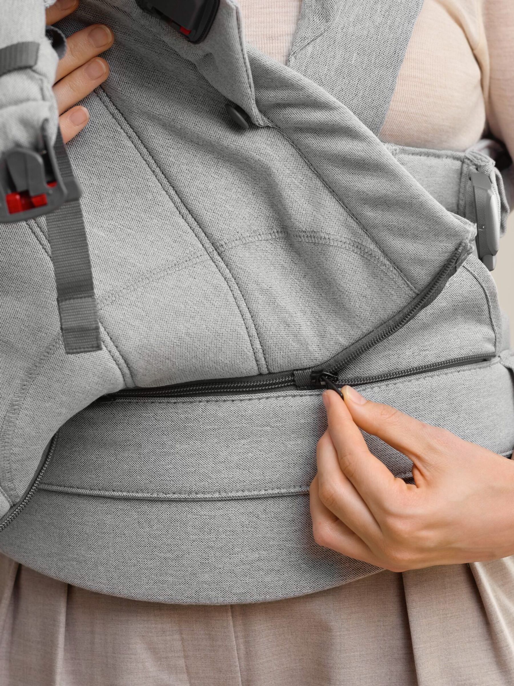 BabyBjörn Light Grey Baby Carrier Harmony Woven Mélangé - Image 6 of 6