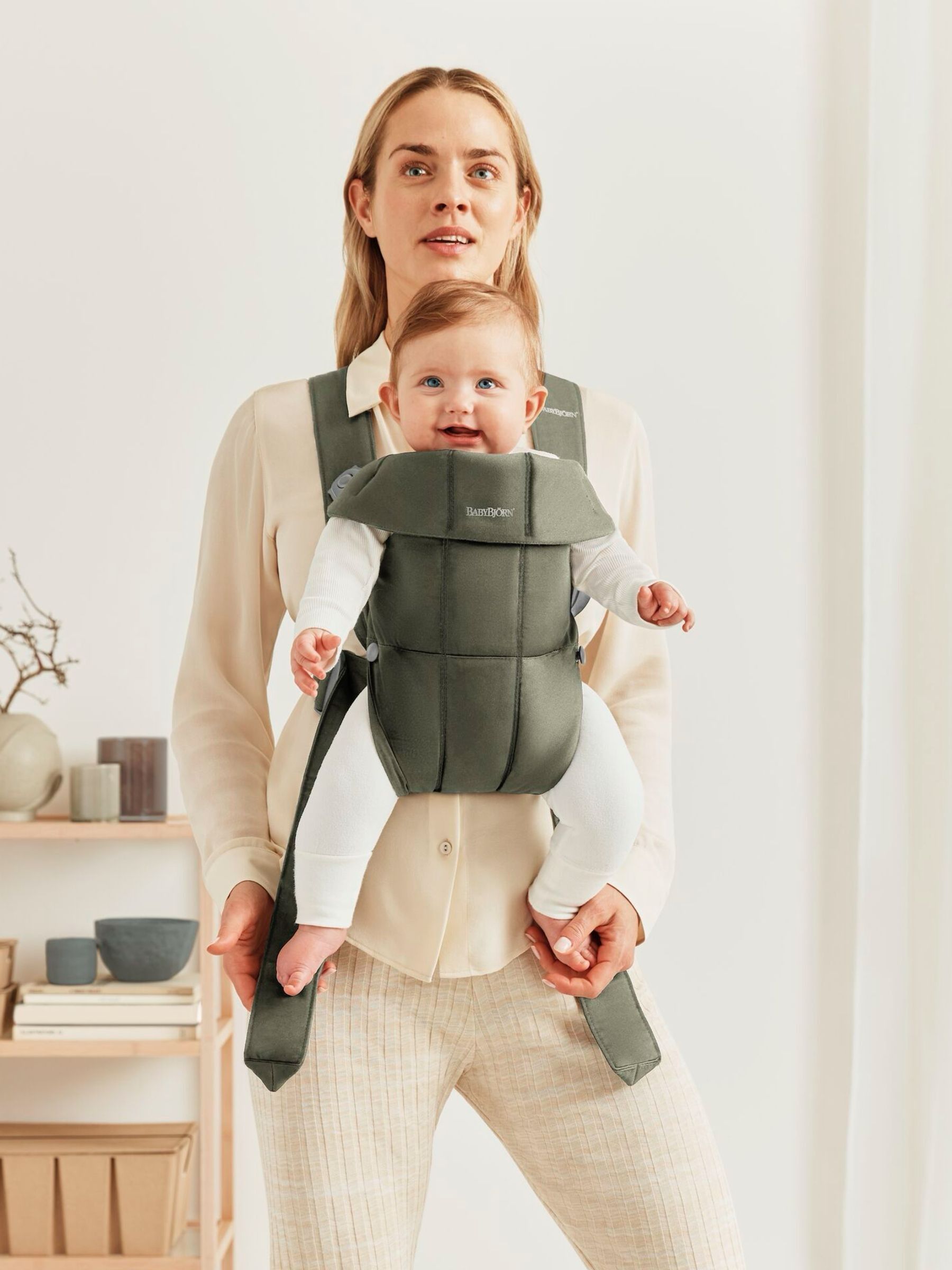 BabyBjörn Dark Green Baby Carrier Mini Woven - Image 2 of 6