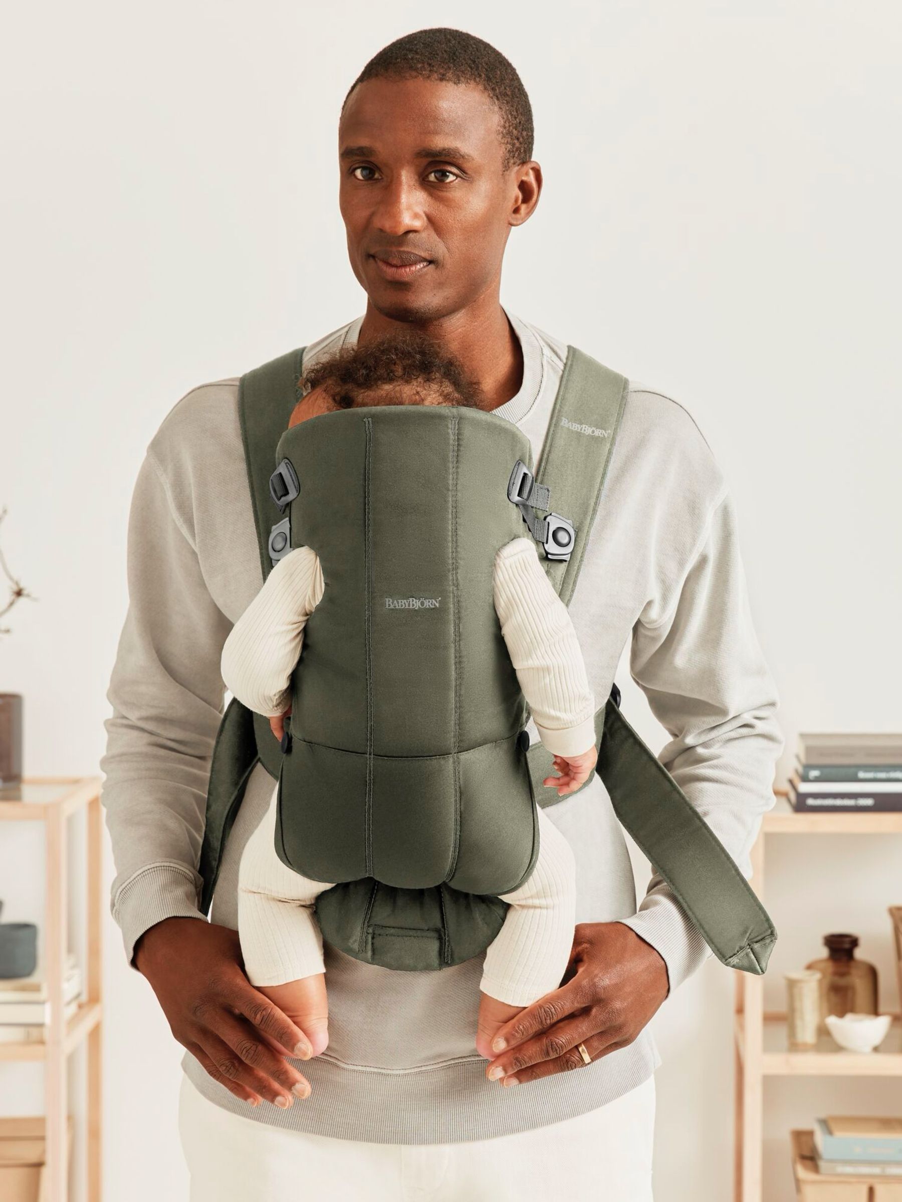 BabyBjörn Dark Green Baby Carrier Mini Woven - Image 4 of 6