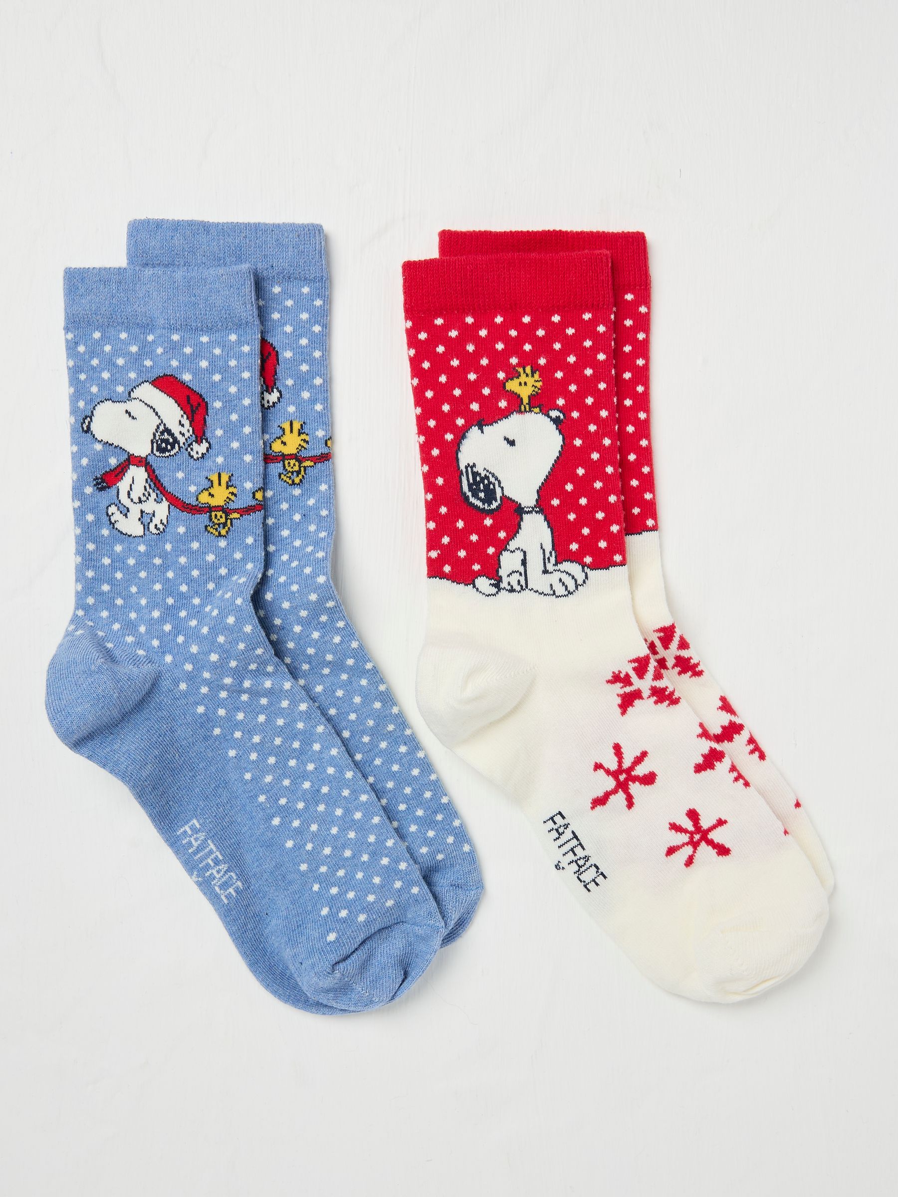 Multicolour 2 Pairs of Snoopy Socks - Image 1 of 2