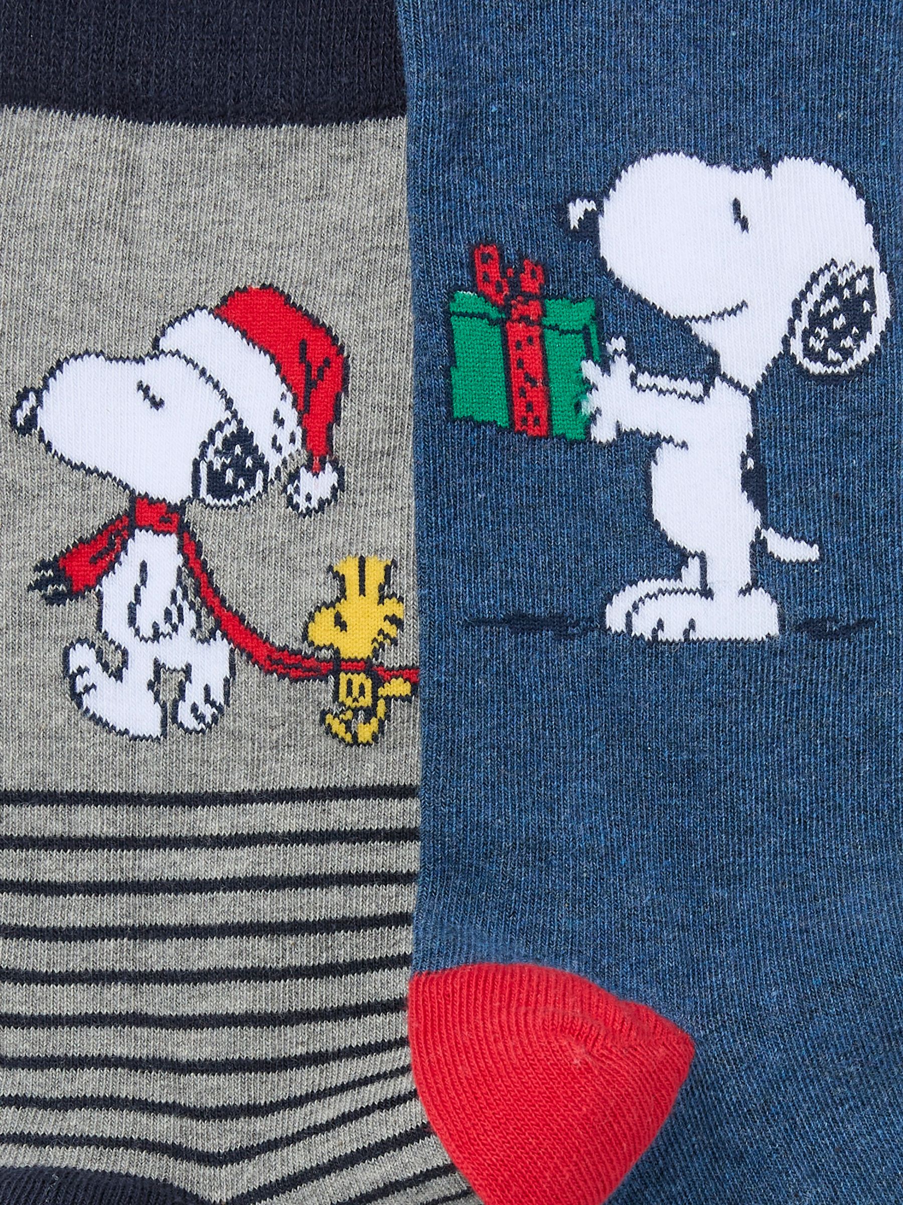 Multicolour Snoopy Socks 2 Pack - Image 2 of 2