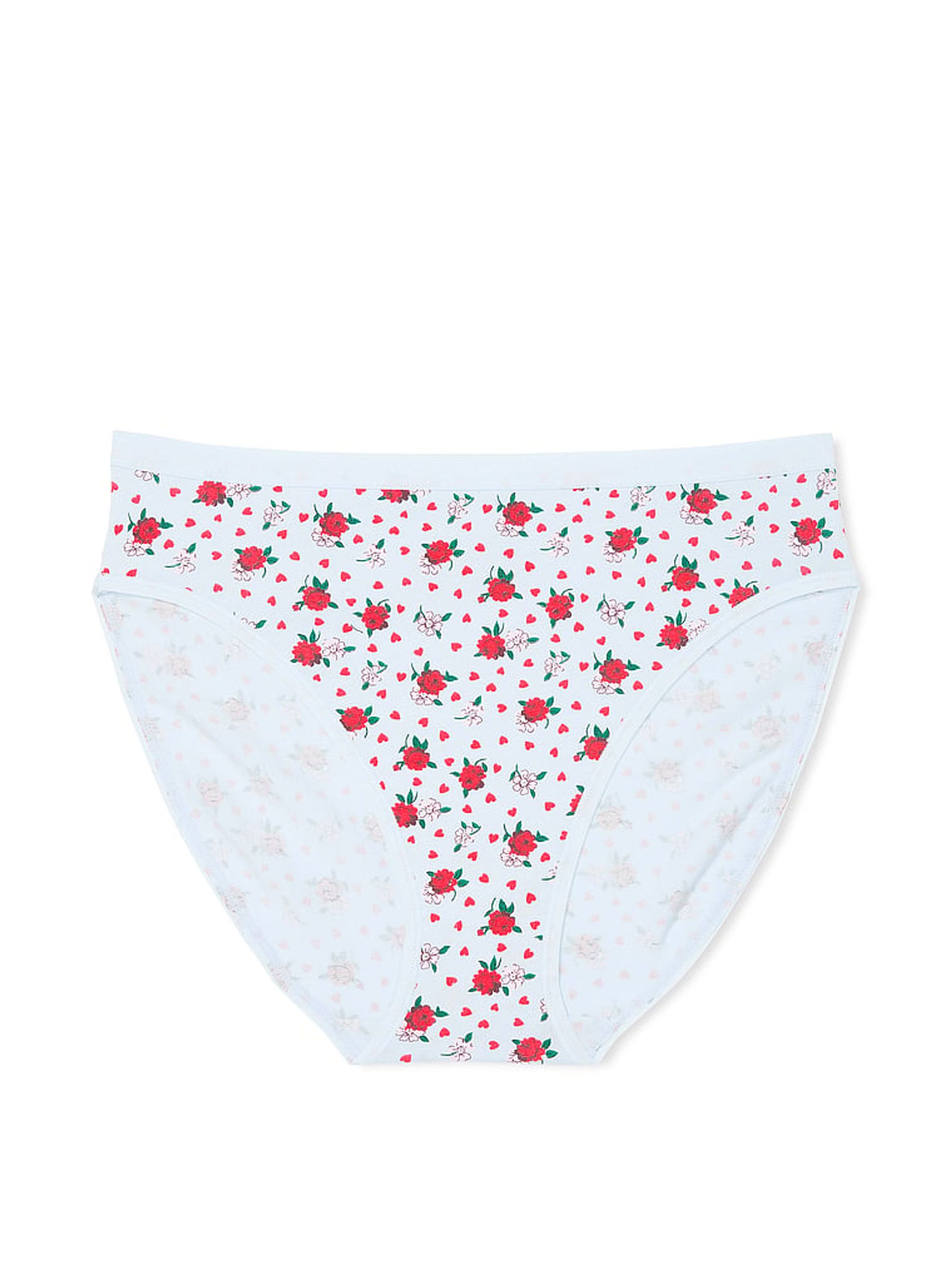 Blue Floral Heart Brief Knickers - Image 3 of 3