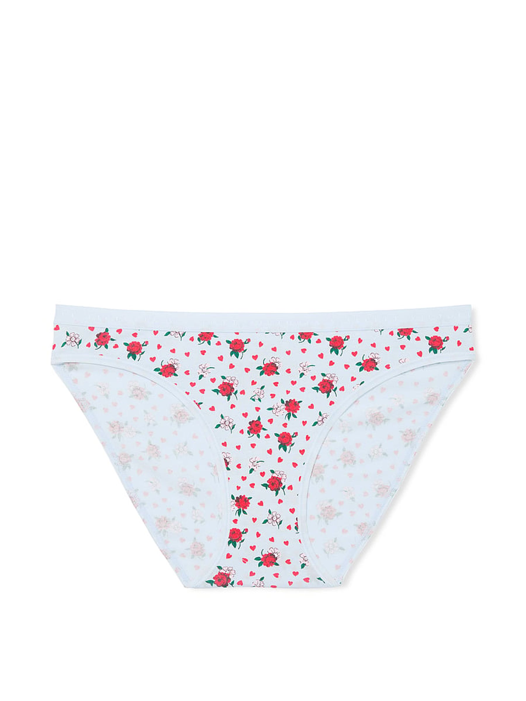Blue Floral Heart Bikini Knickers - Image 3 of 3