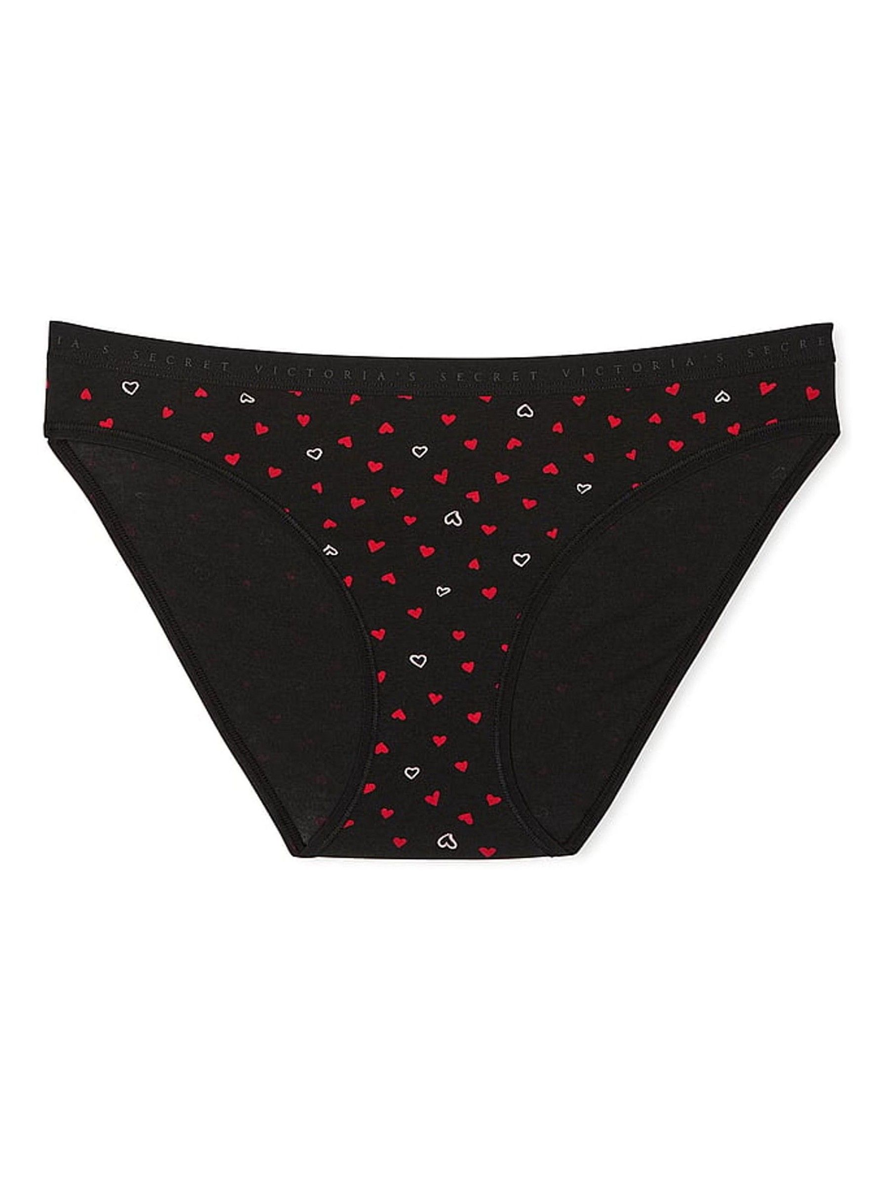 Black Mini Hearts Bikini Knickers - Image 1 of 1