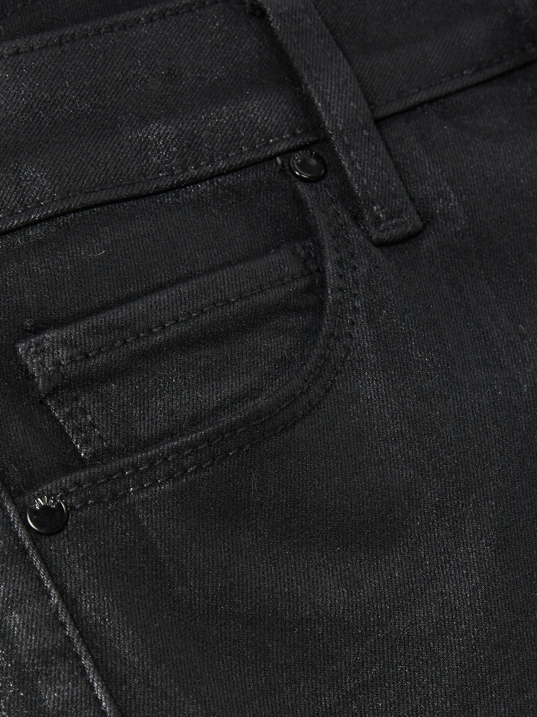 Paige Coated Straight-Leg Jeans in Black - Image 7 of 7