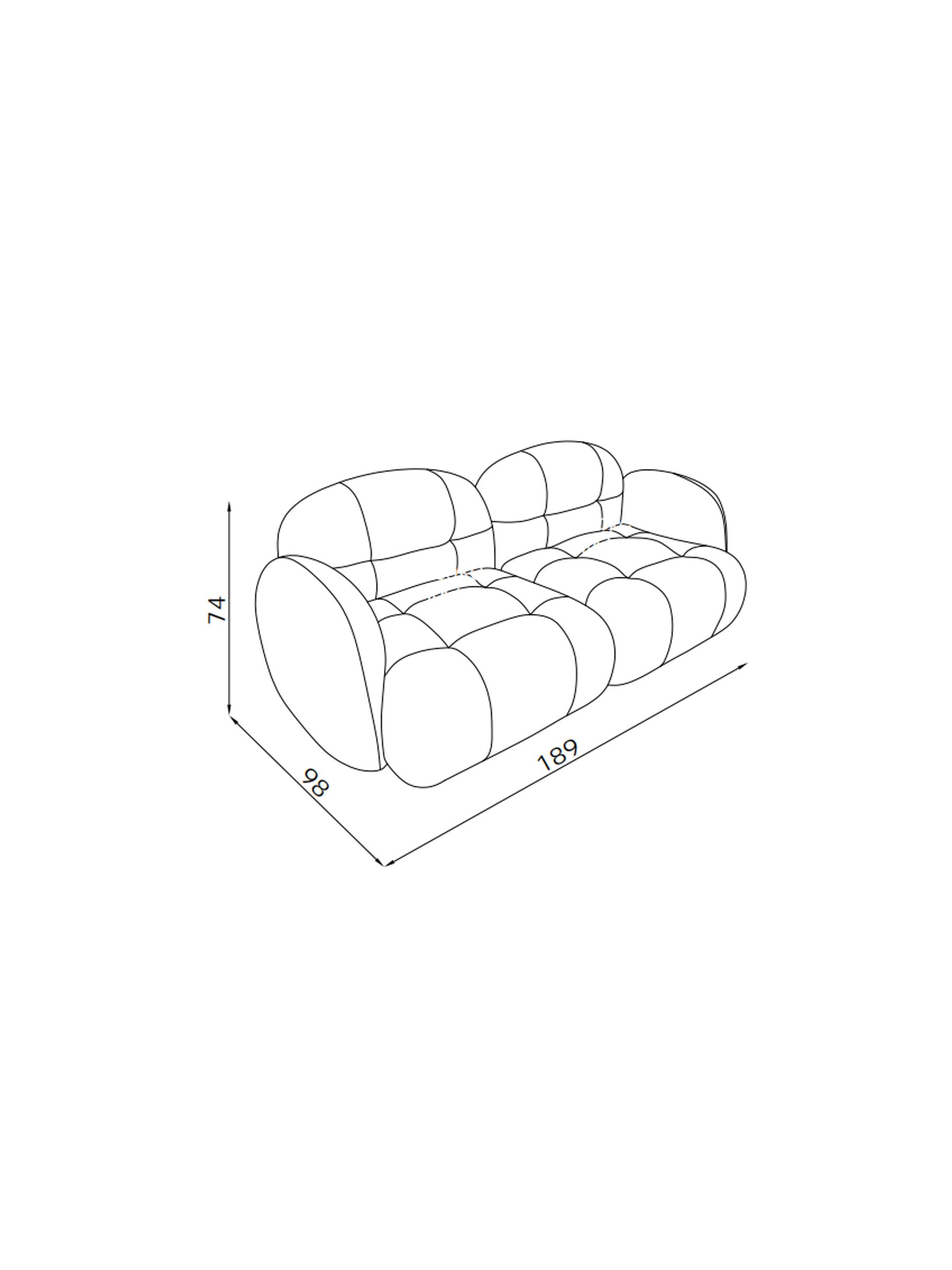 Alban Modular Sofa in Grey Marl Pax Boucle - Image 7 of 7