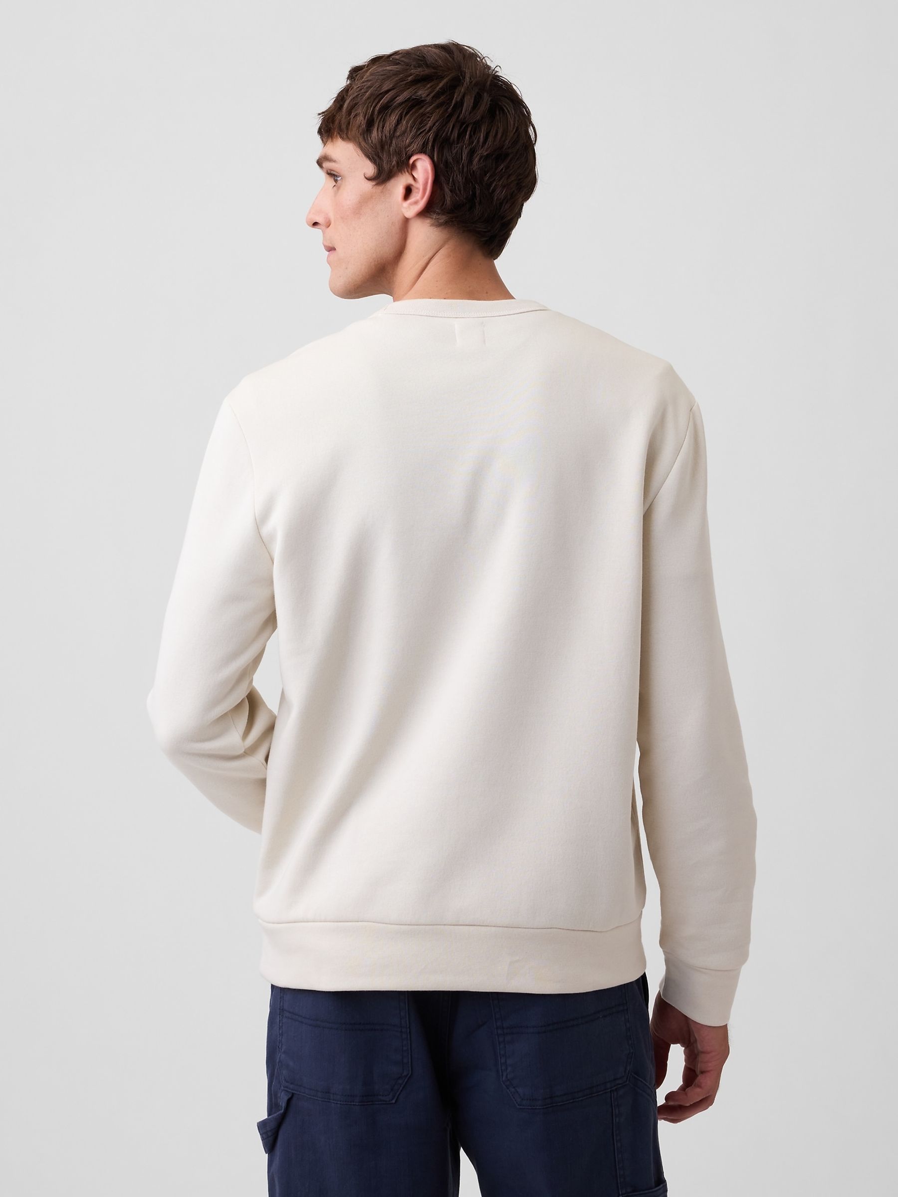 Cream Logo Crew Neck Sweatshirt - Image 2 of 4 Cream Logo Crew Neck Sweatshirt - Image 2 of 4