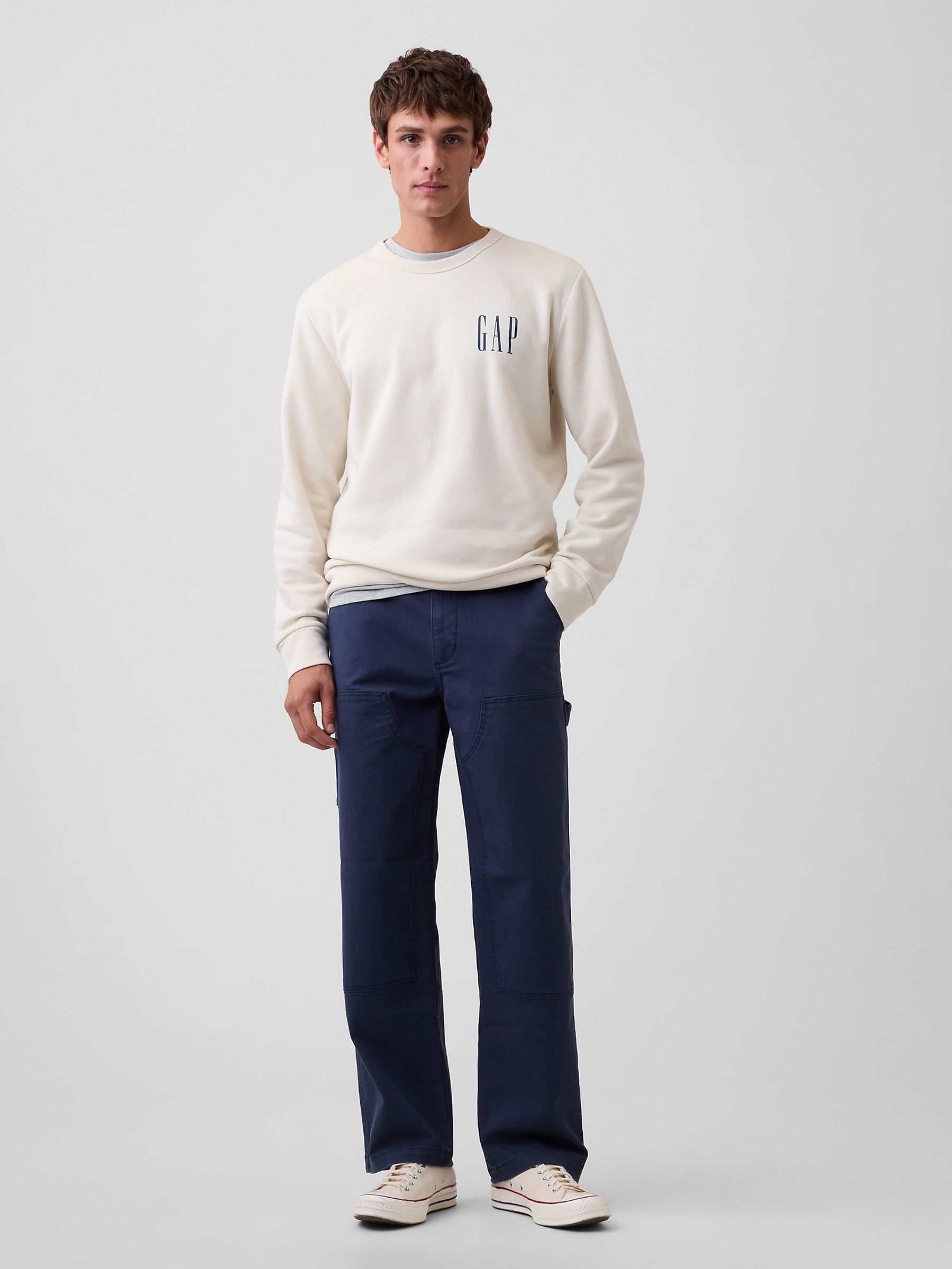 Cream Logo Crew Neck Sweatshirt - Image 3 of 4