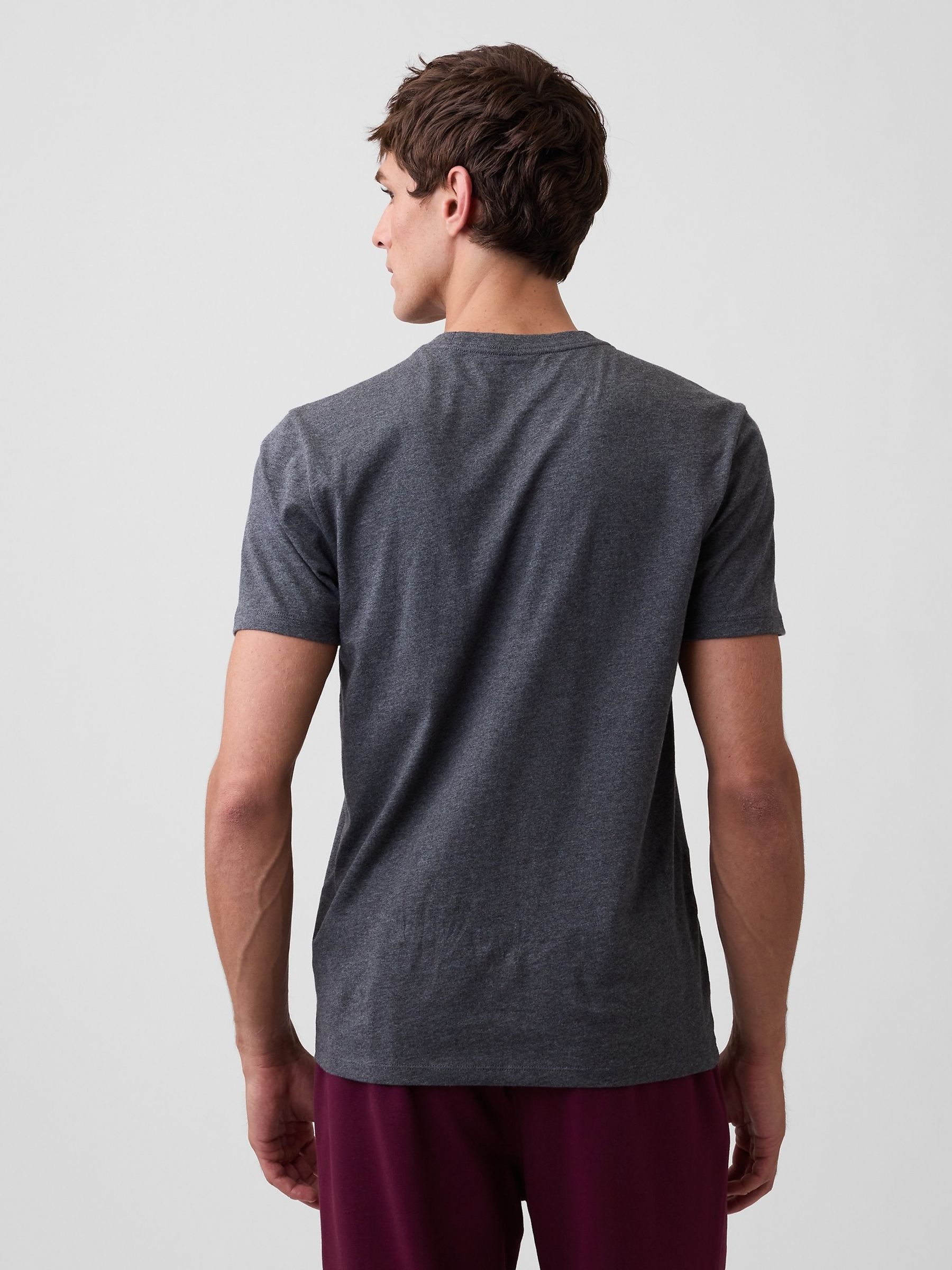 Grey Everyday Soft Crew Neck T-Shirt - Image 2 of 4