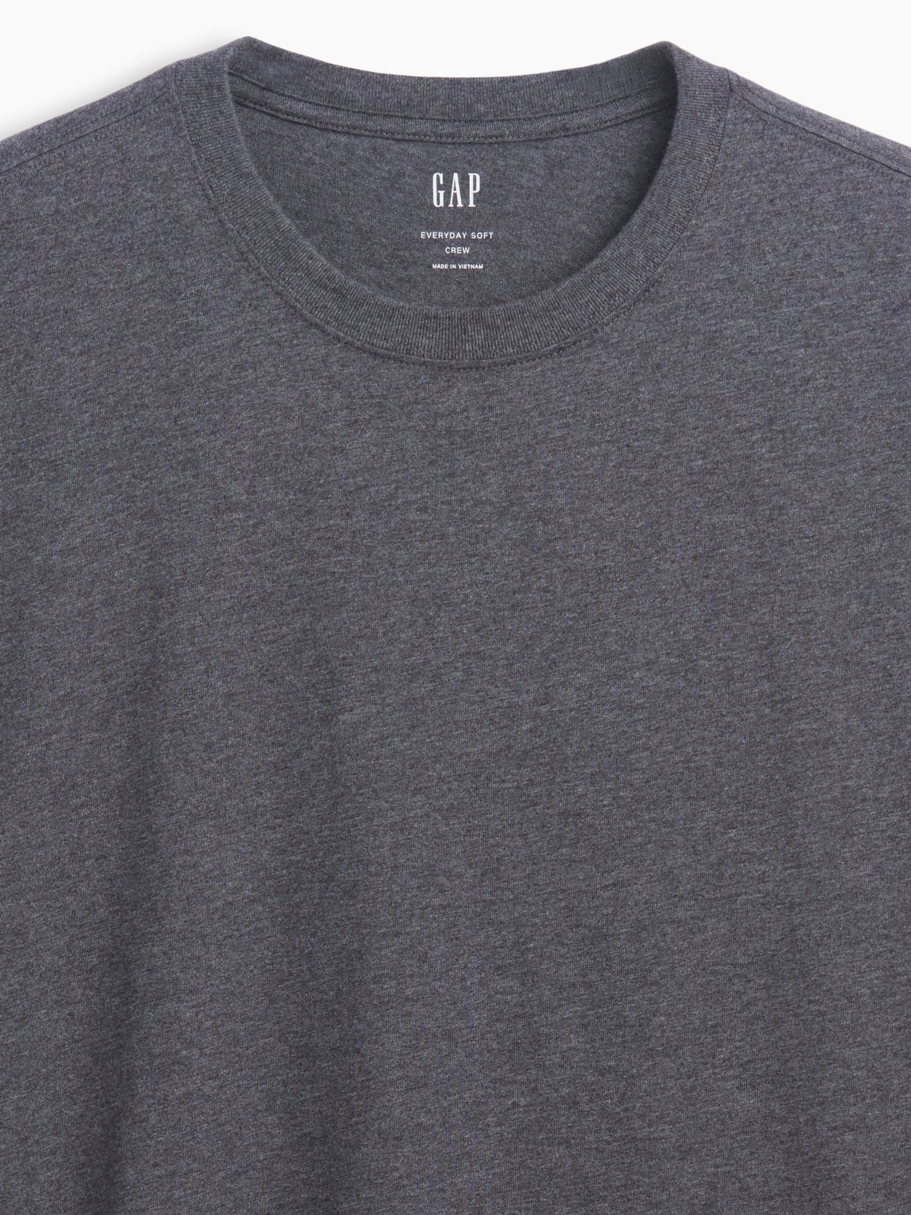 Grey Everyday Soft Crew Neck T-Shirt - Image 4 of 4 Grey Everyday Soft Crew Neck T-Shirt - Image 4 of 4