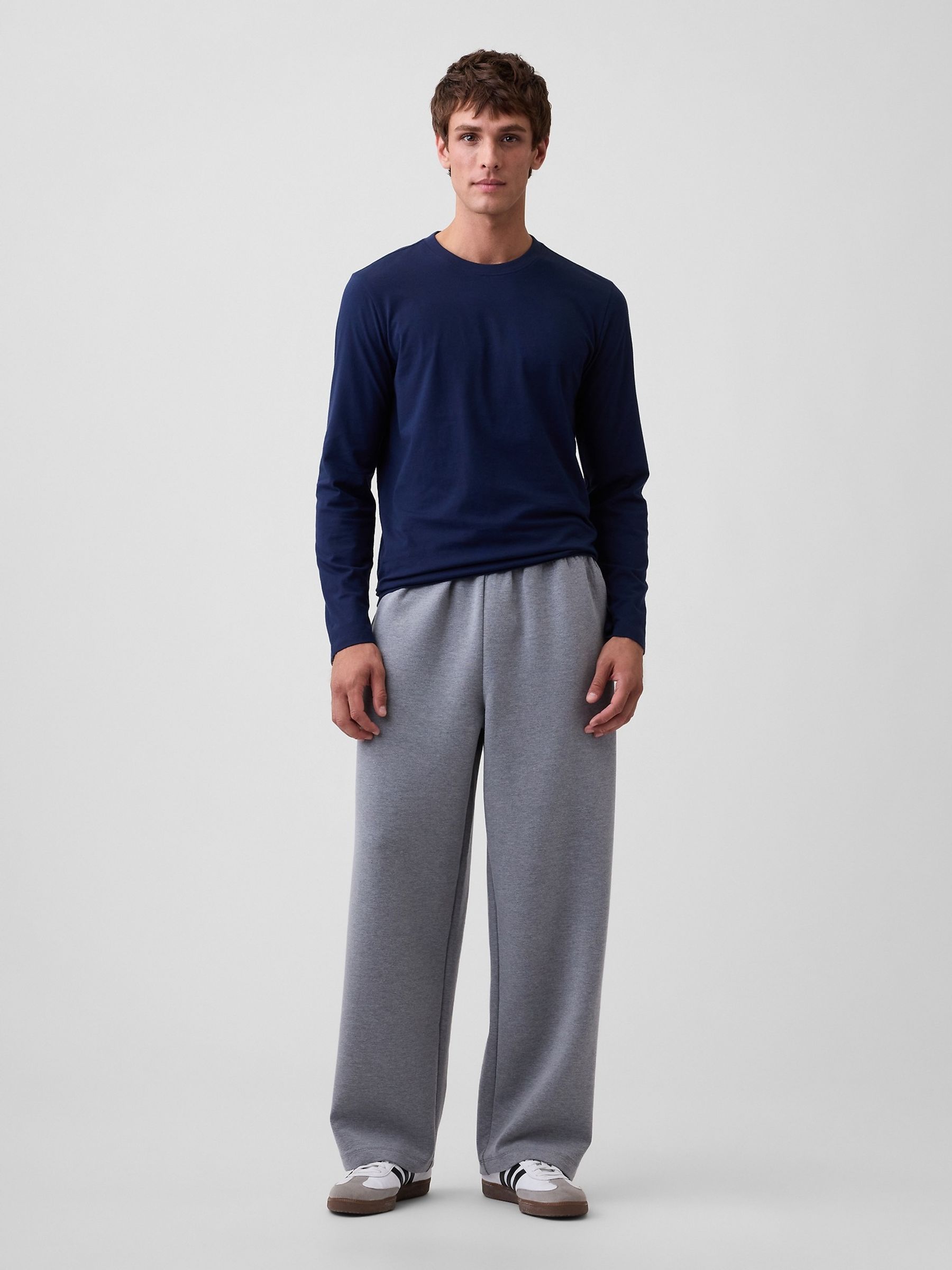 Navy Everyday Soft Relaxed Stripe Long Sleeve T-Shirt - Image 3 of 5