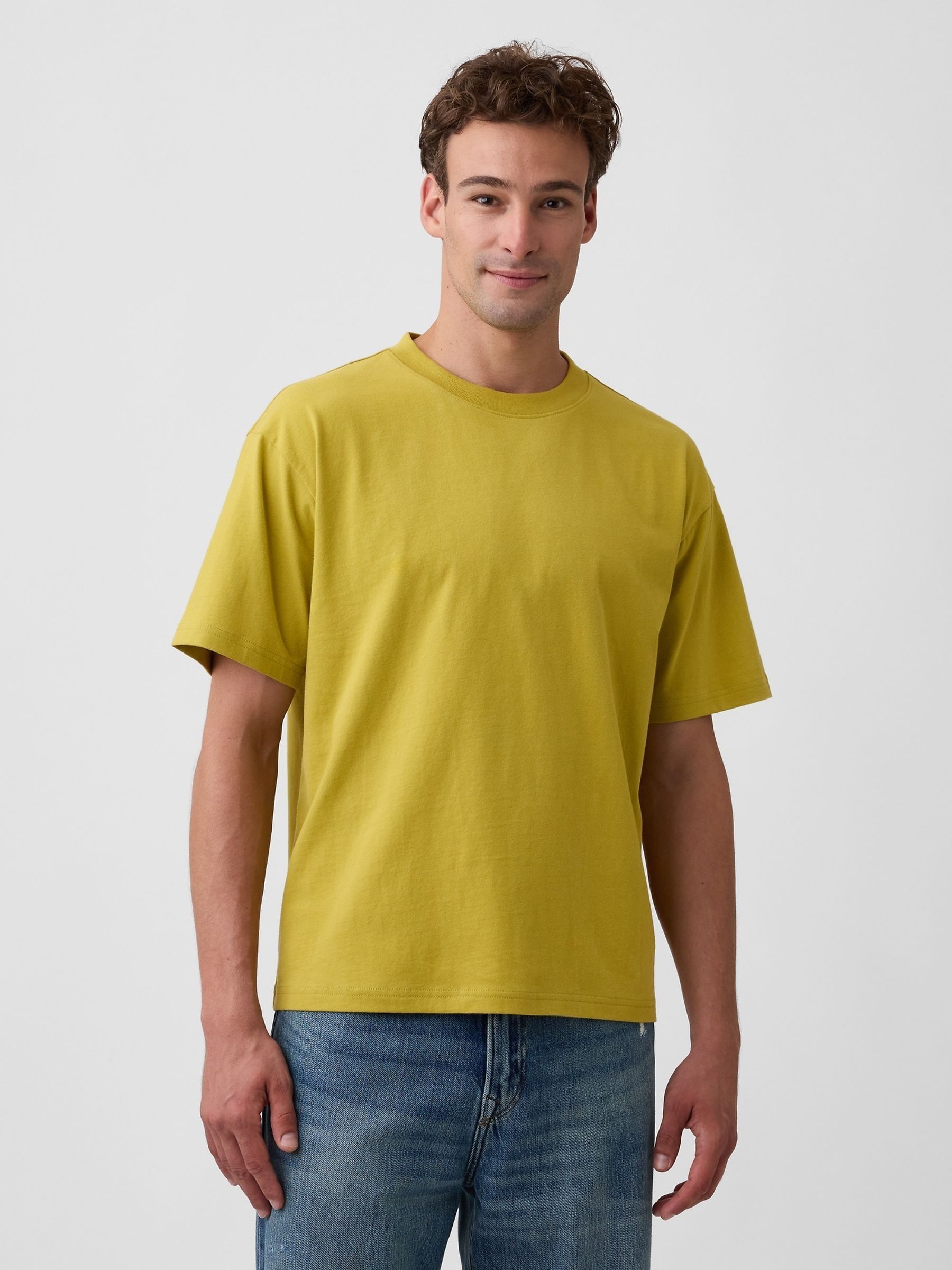 Lime Green Vintage Soft Boxy T-Shirt - Image 1 of 5
