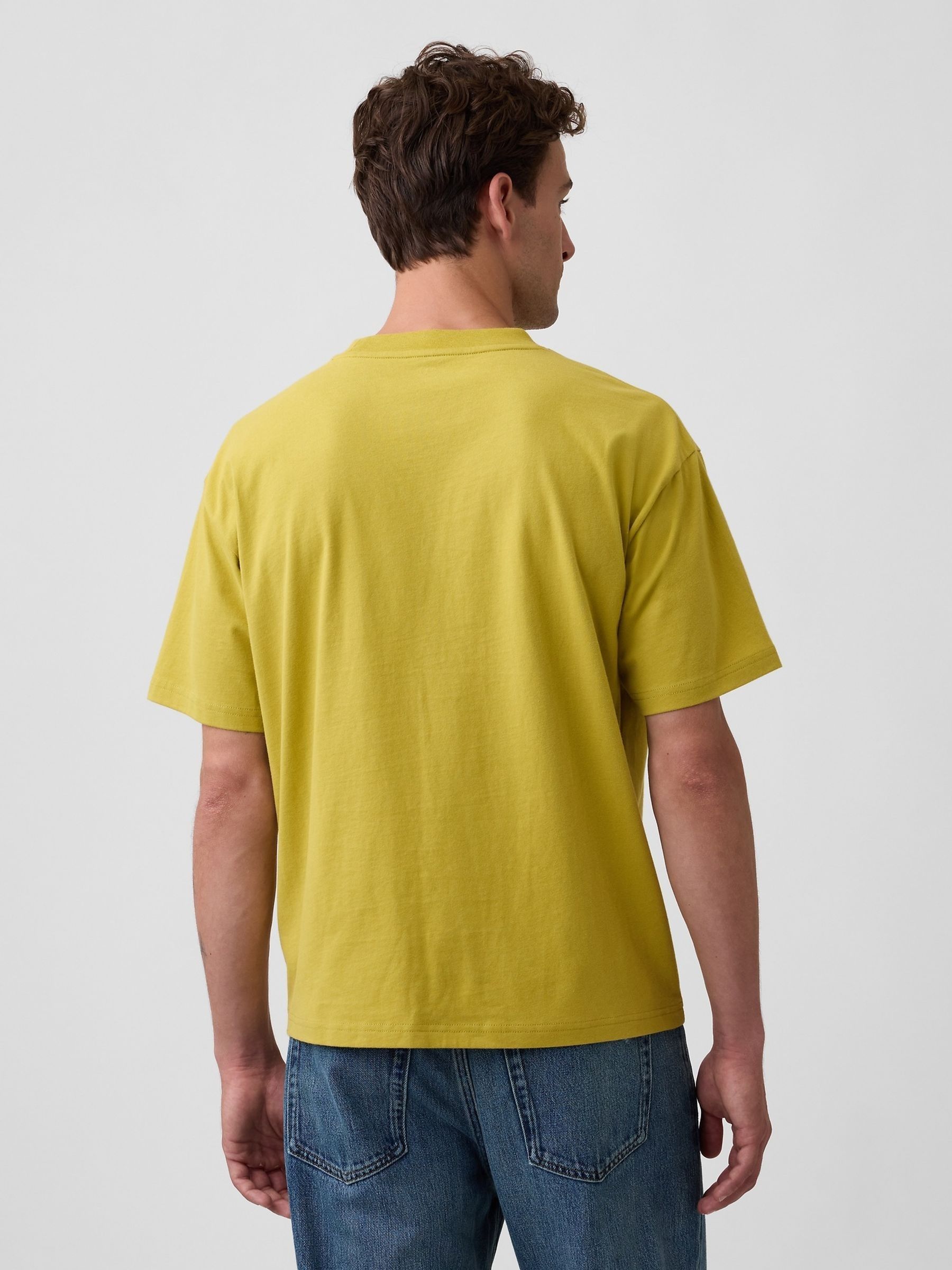 Lime Green Vintage Soft Boxy T-Shirt - Image 2 of 5 Lime Green Vintage Soft Boxy T-Shirt - Image 2 of 5