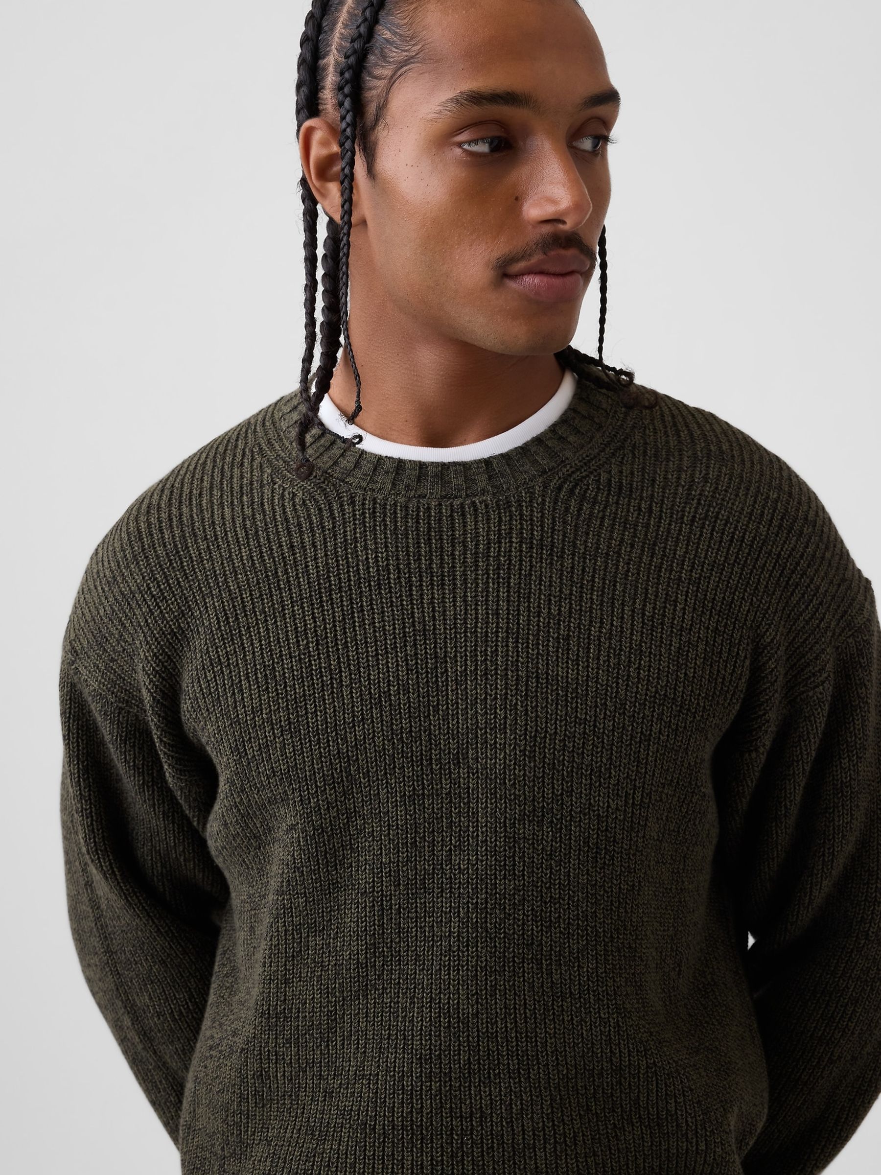 Green Relaxed Shaker Jumper - Image 4 of 4