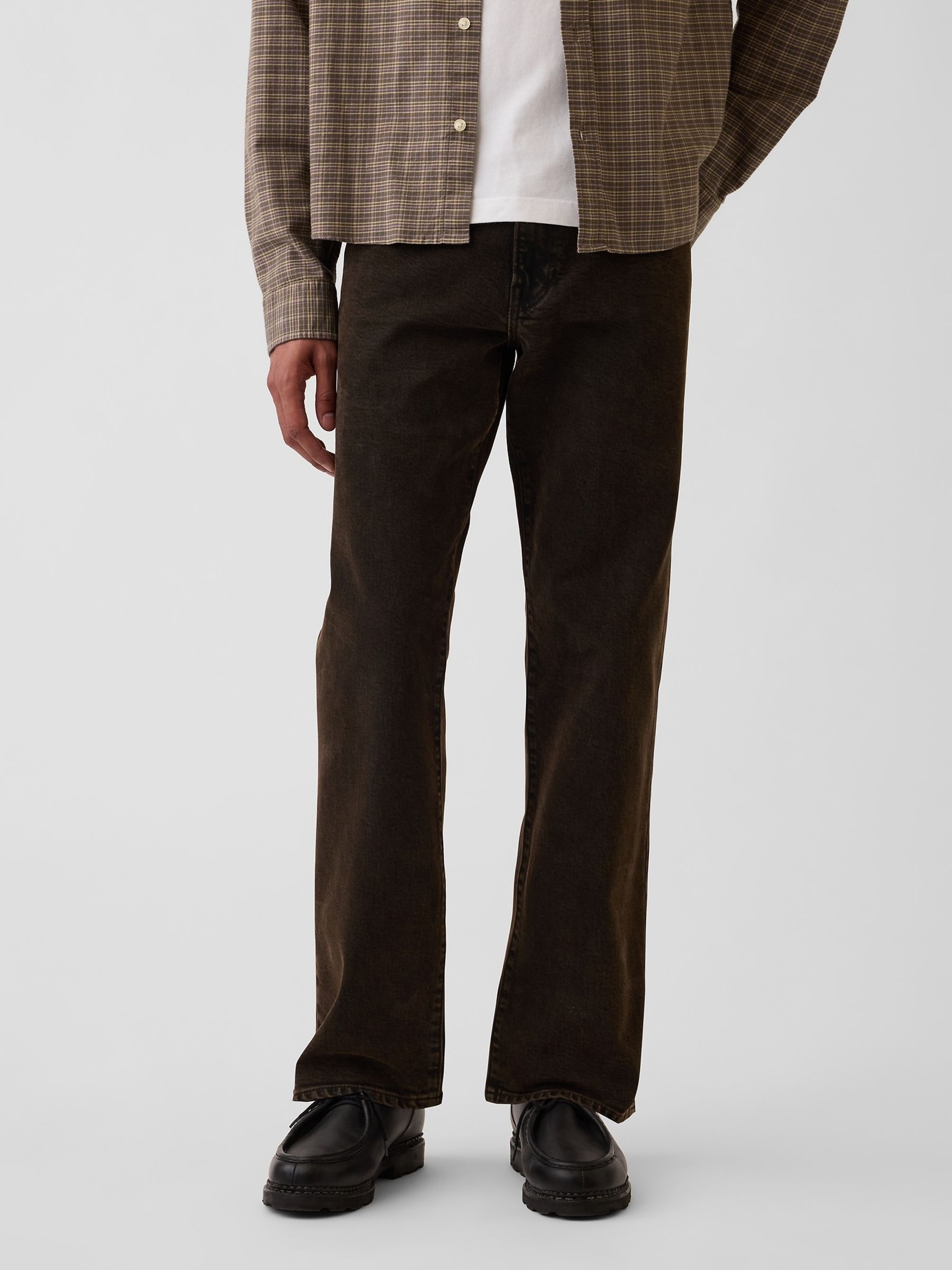 Brown Straight Jeans - Image 1 of 6