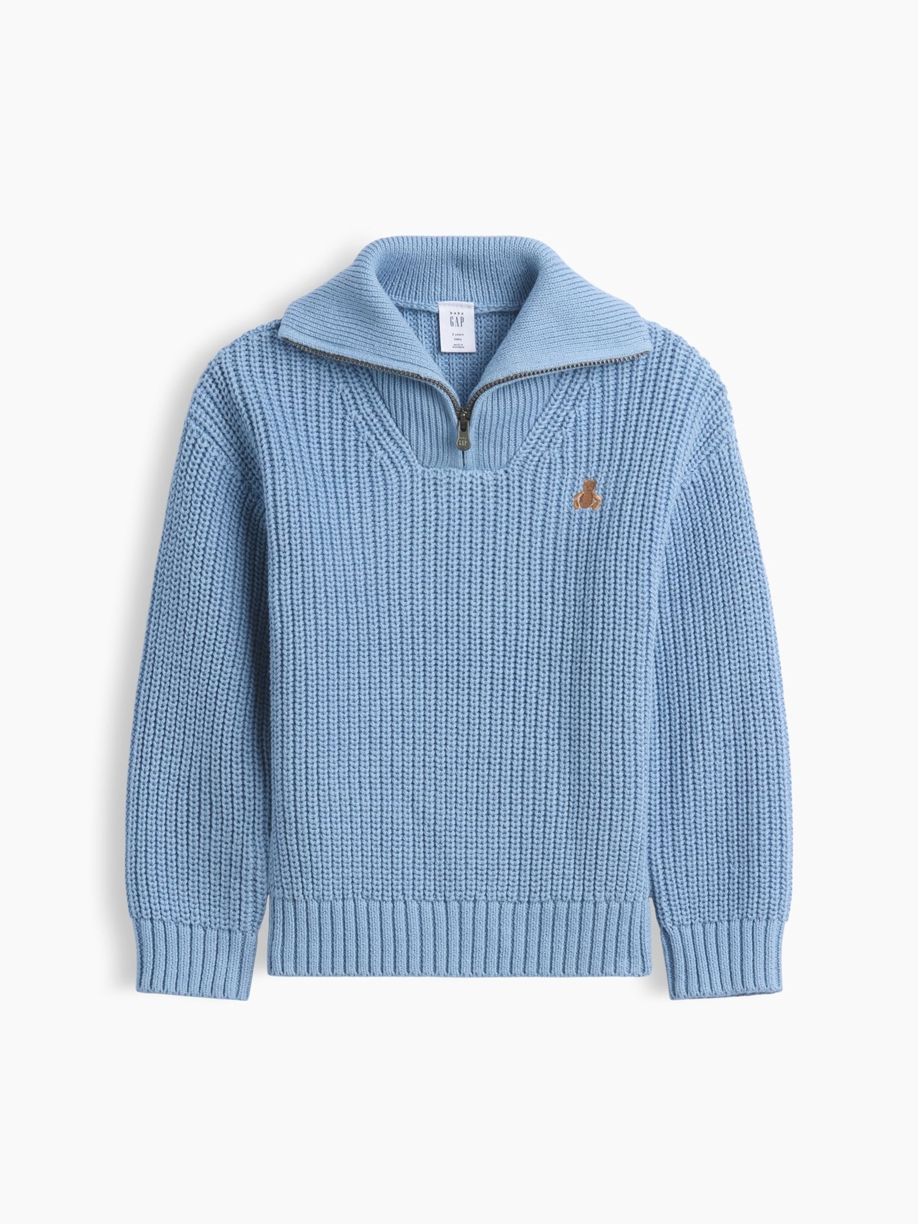 Blue Quarter-Zip Jumper - Image 1 of 2