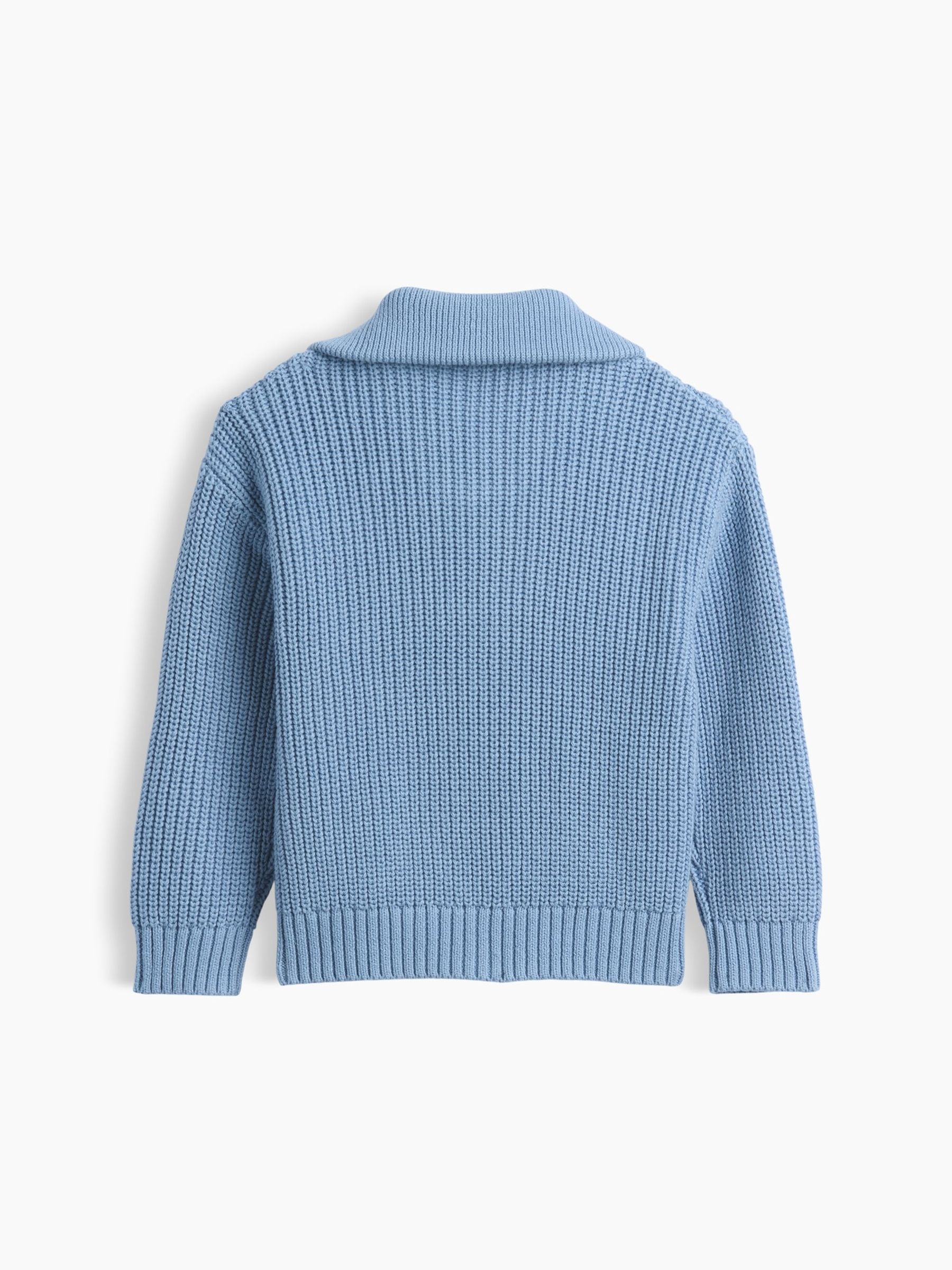 Blue Quarter-Zip Jumper - Image 2 of 2 Blue Quarter-Zip Jumper - Image 2 of 2