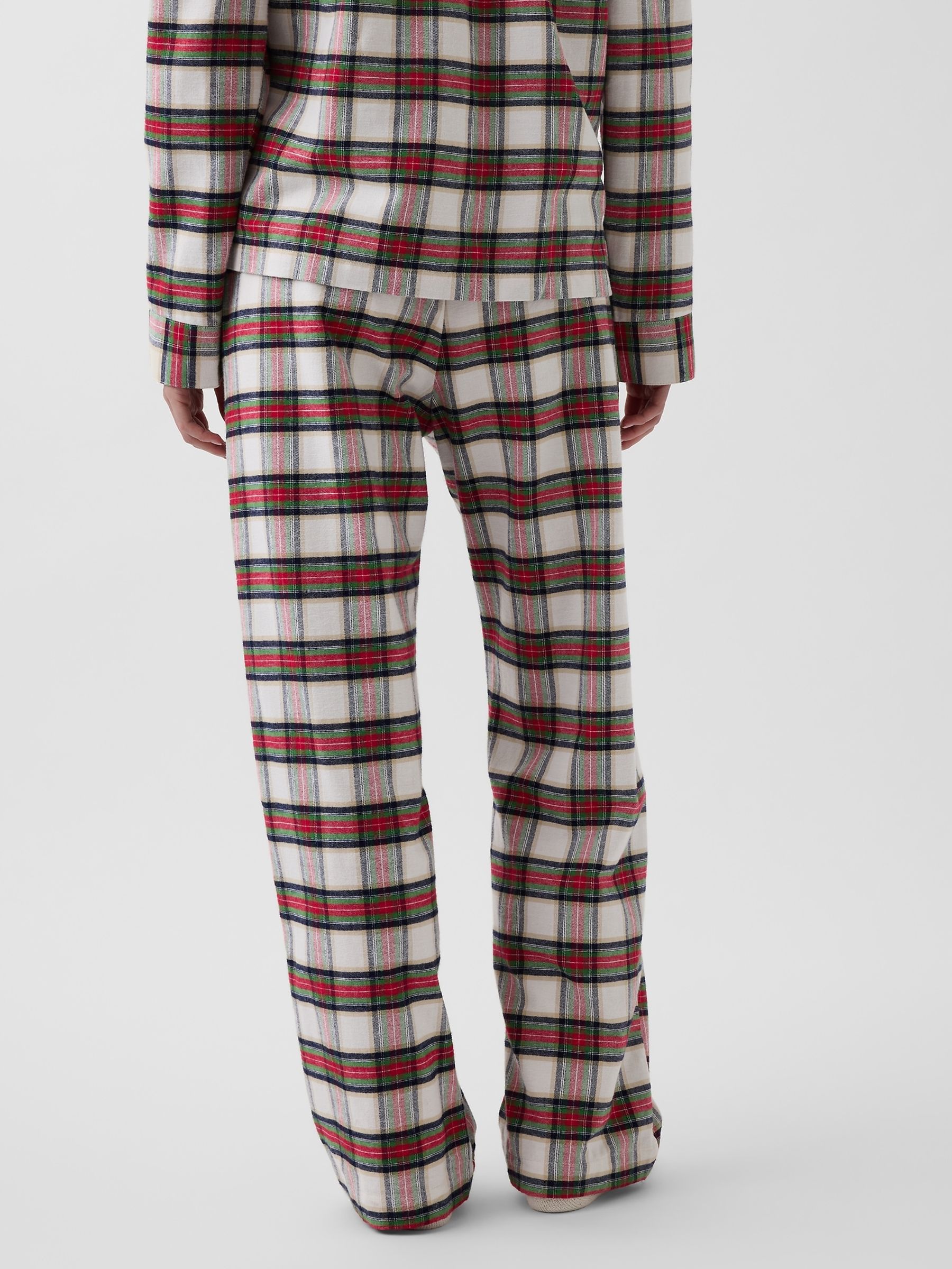 Cream/Red Check Softest Flannel Pyjama Bottoms - Image 5 of 5 Cream/Red Check Softest Flannel Pyjama Bottoms - Image 5 of 5