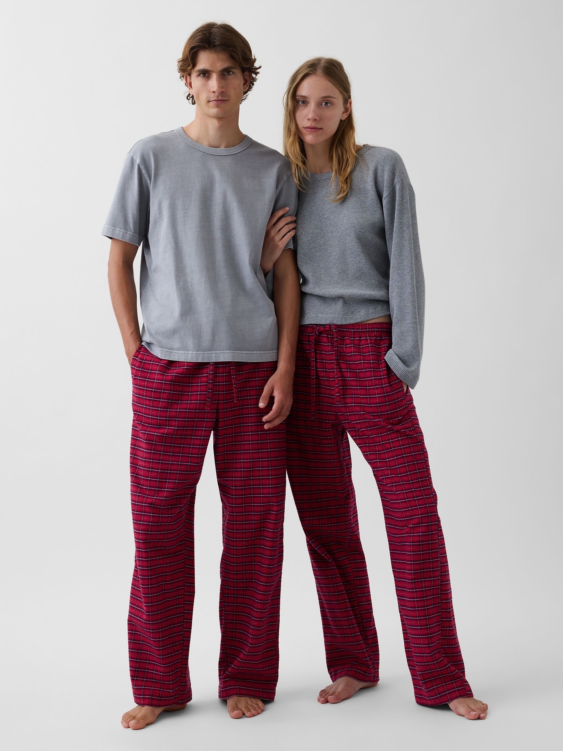 Red Check Softest Flannel Pyjama Bottoms - Image 1 of 5