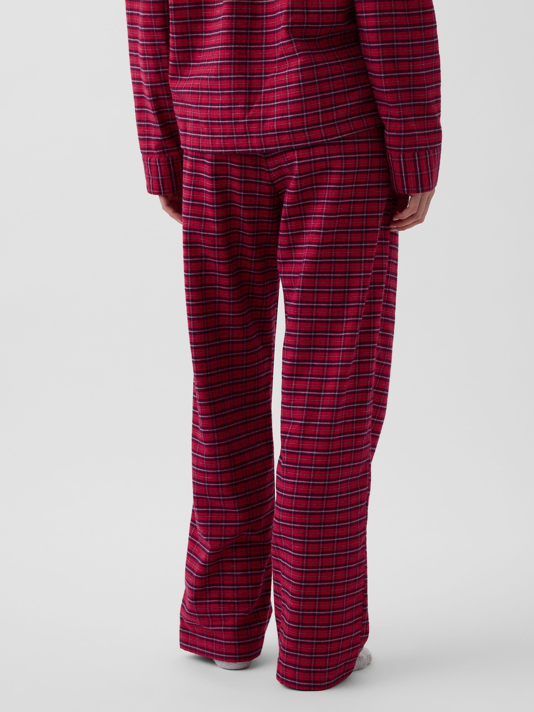 Red Check Softest Flannel Pyjama Bottoms - Image 5 of 5