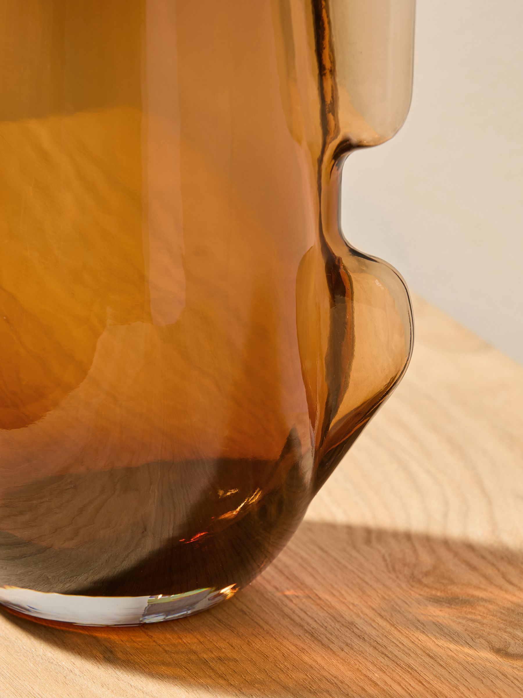 Mira Glass Vase in Brown - Image 3 of 4