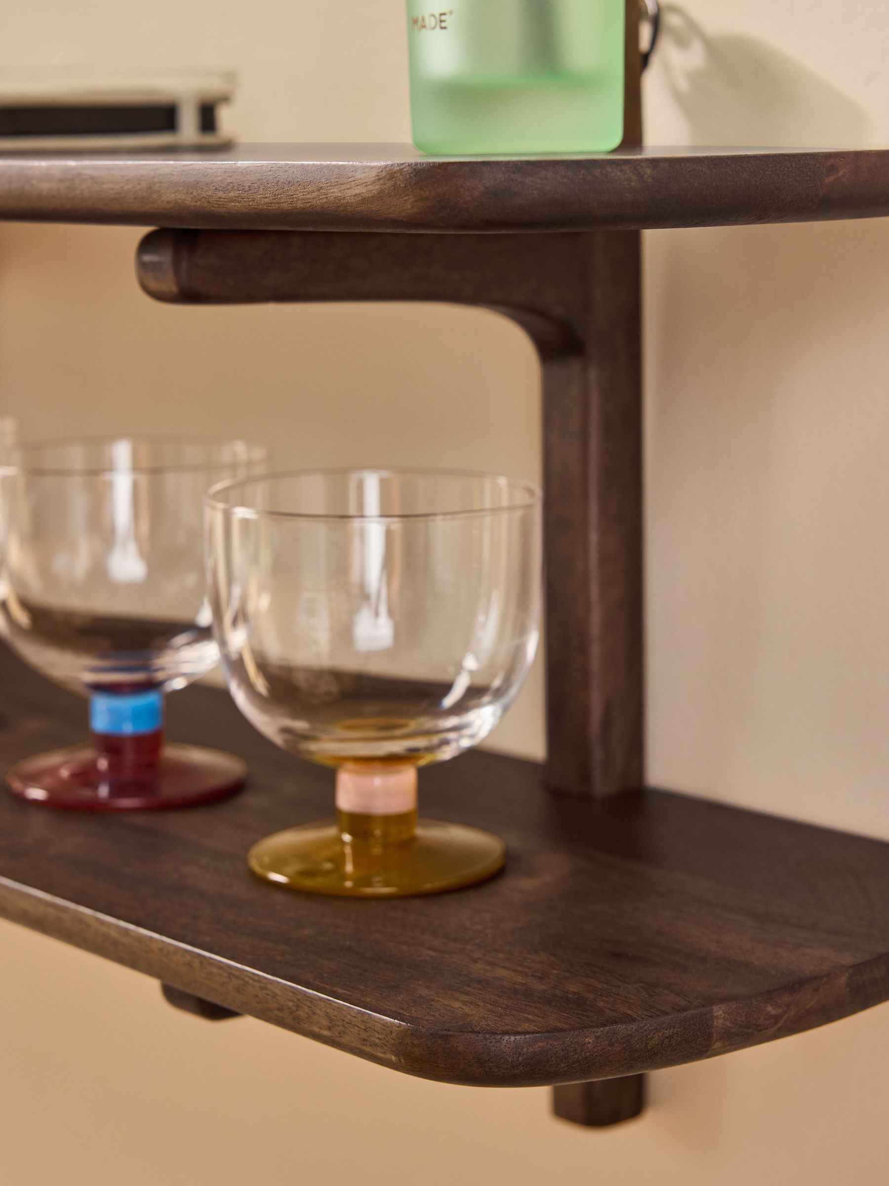 Maggie Two Tier Shelf in Wood - Image 2 of 5