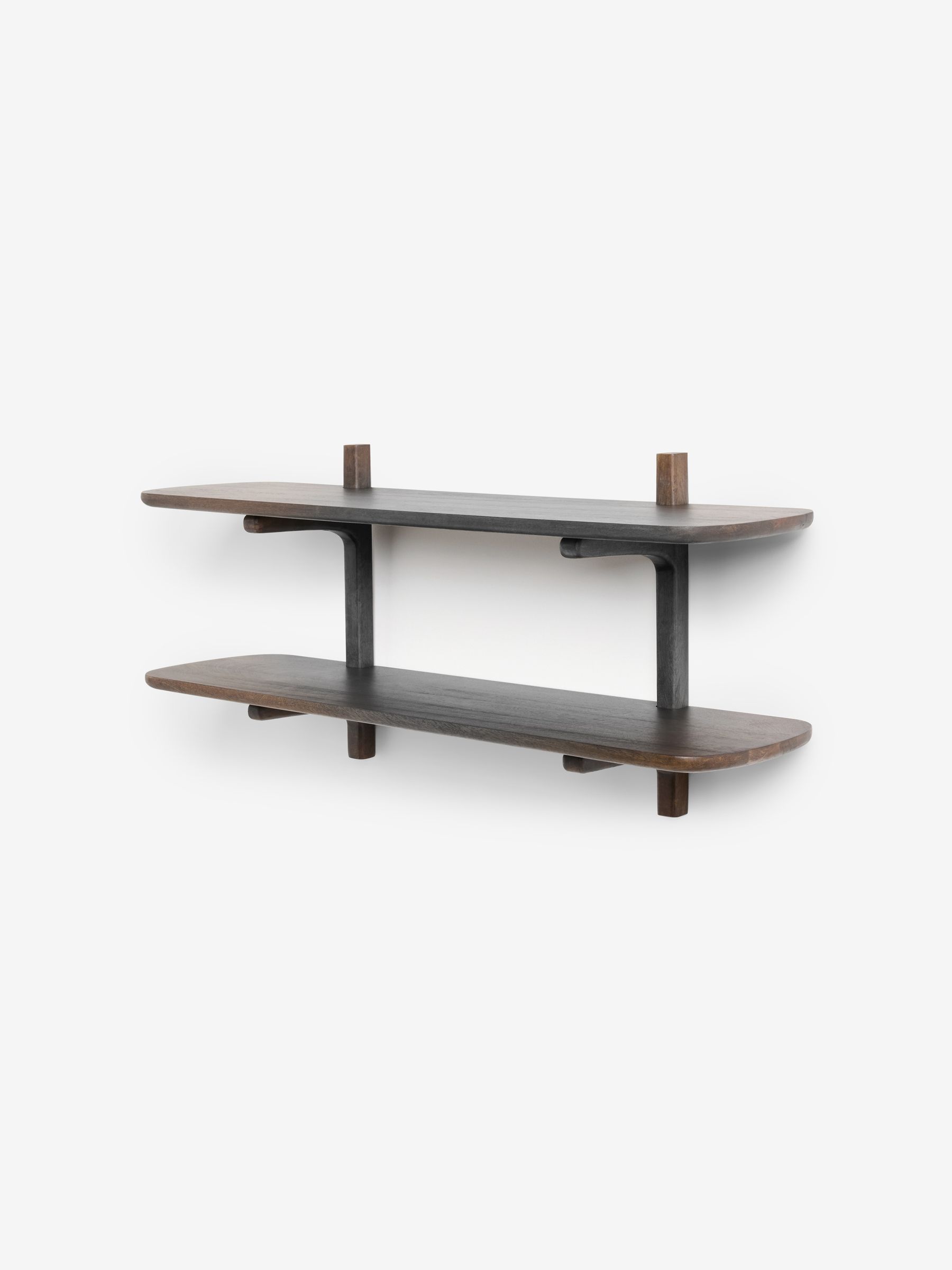 Maggie Two Tier Shelf in Wood | Made