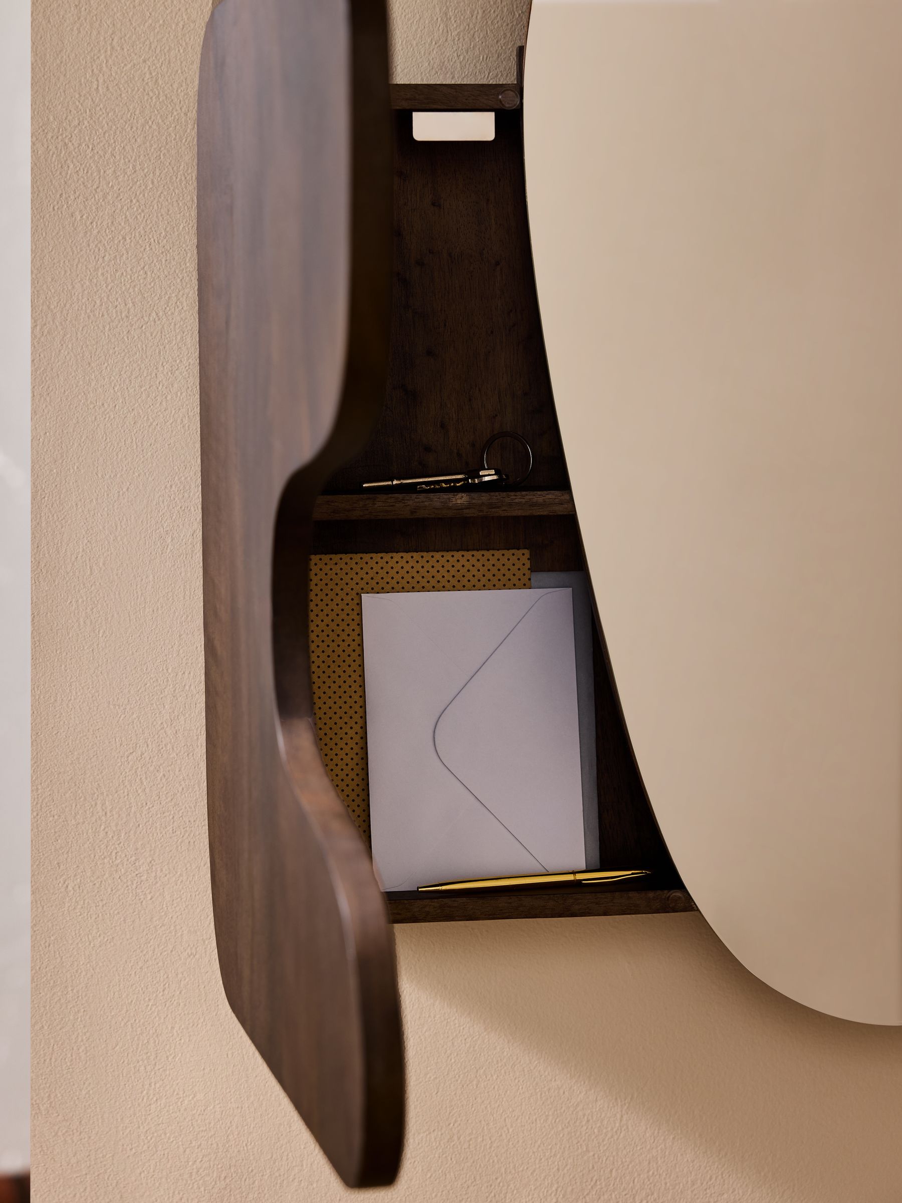 Maggie Mirror Cabinet in Wood - Image 2 of 3 Maggie Mirror Cabinet in Wood - Image 2 of 3