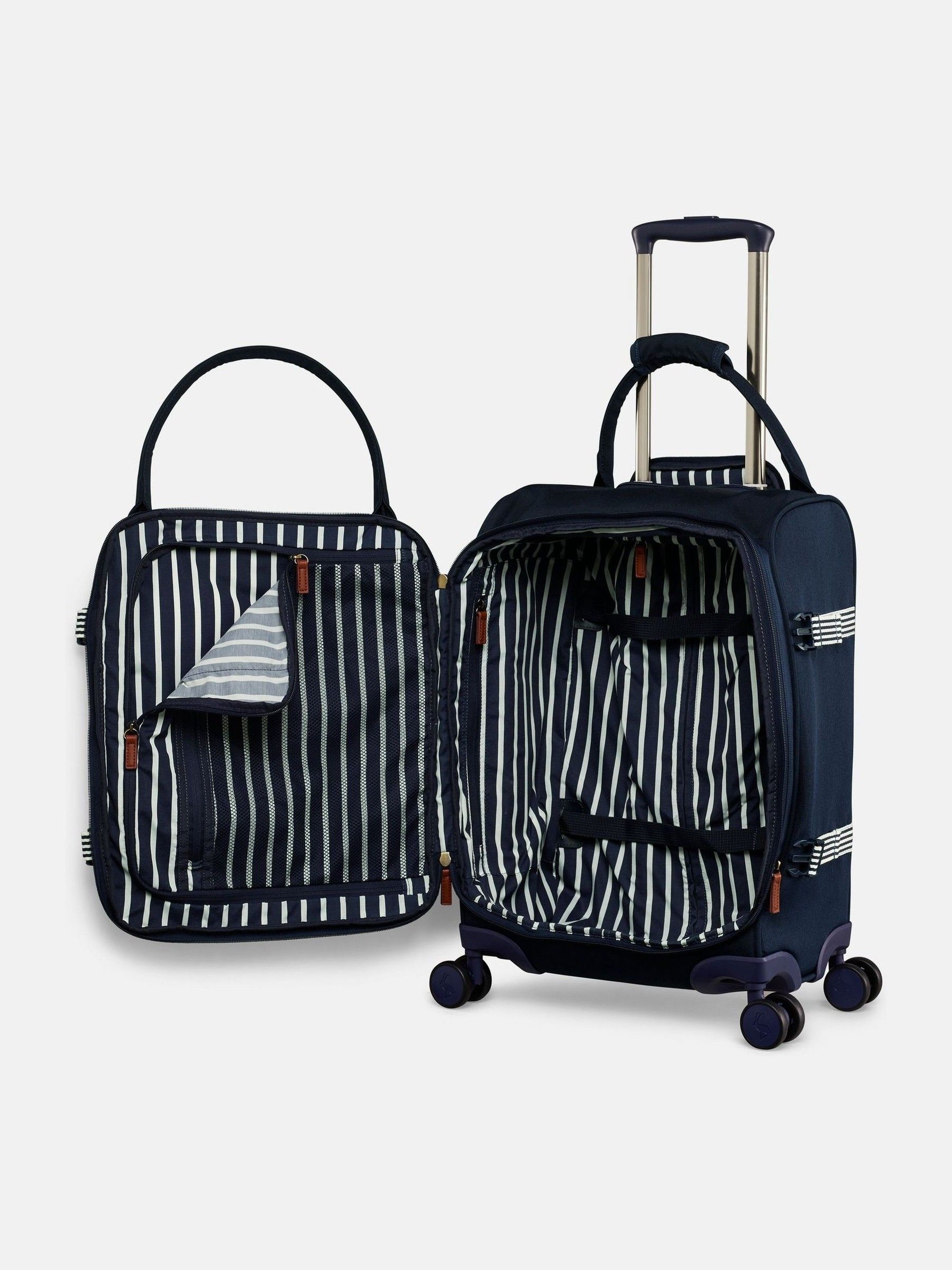 Coast Navy Cabin 4 Wheel Soft Suitcase - Image 5 of 9