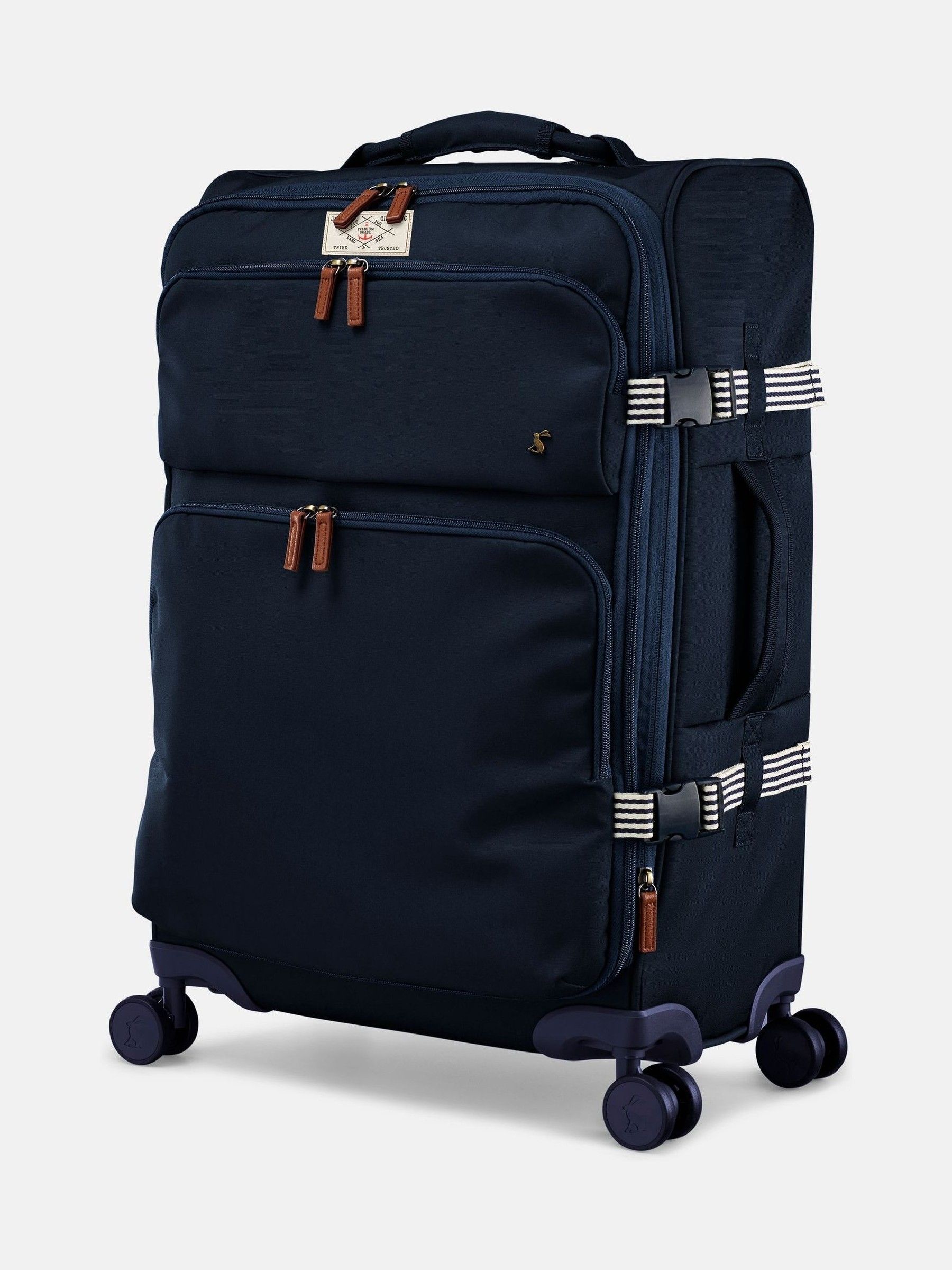 Coast Navy Medium 4 Wheel Soft Suitcase - Image 4 of 9